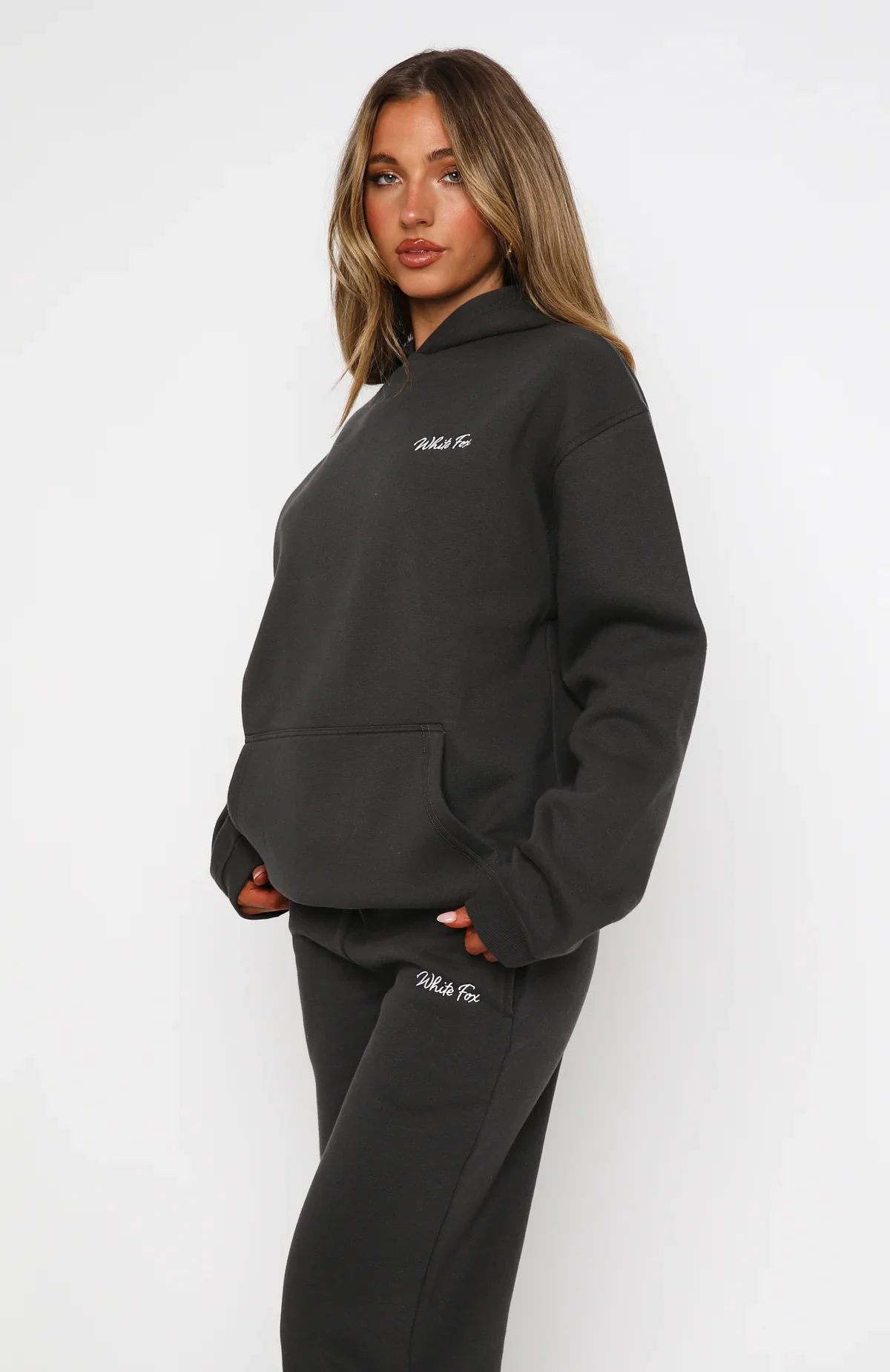Match Your Words Oversized Hoodie Charcoal - luluinthesky