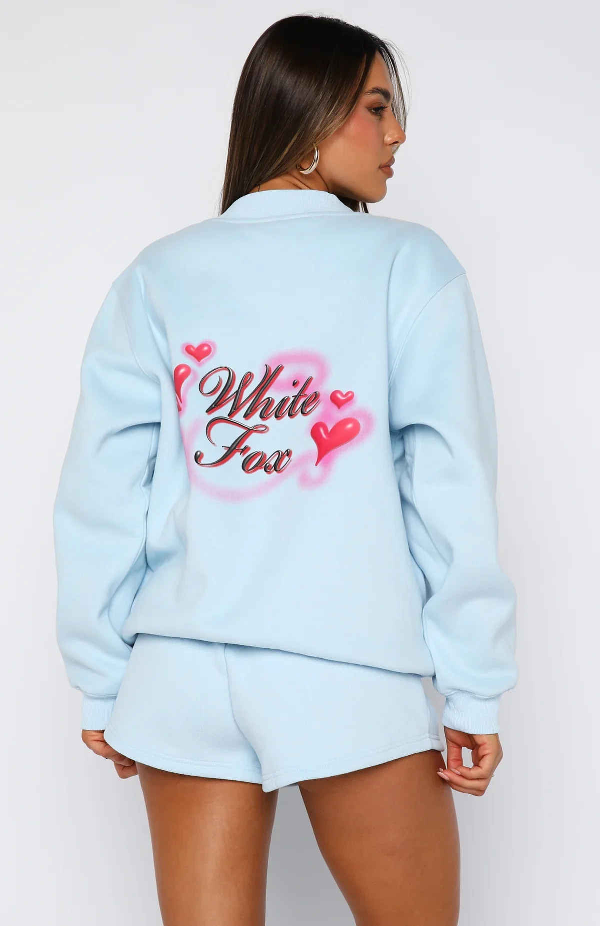 Trouble Maker Oversized Sweater Baby Blue - luluinthesky