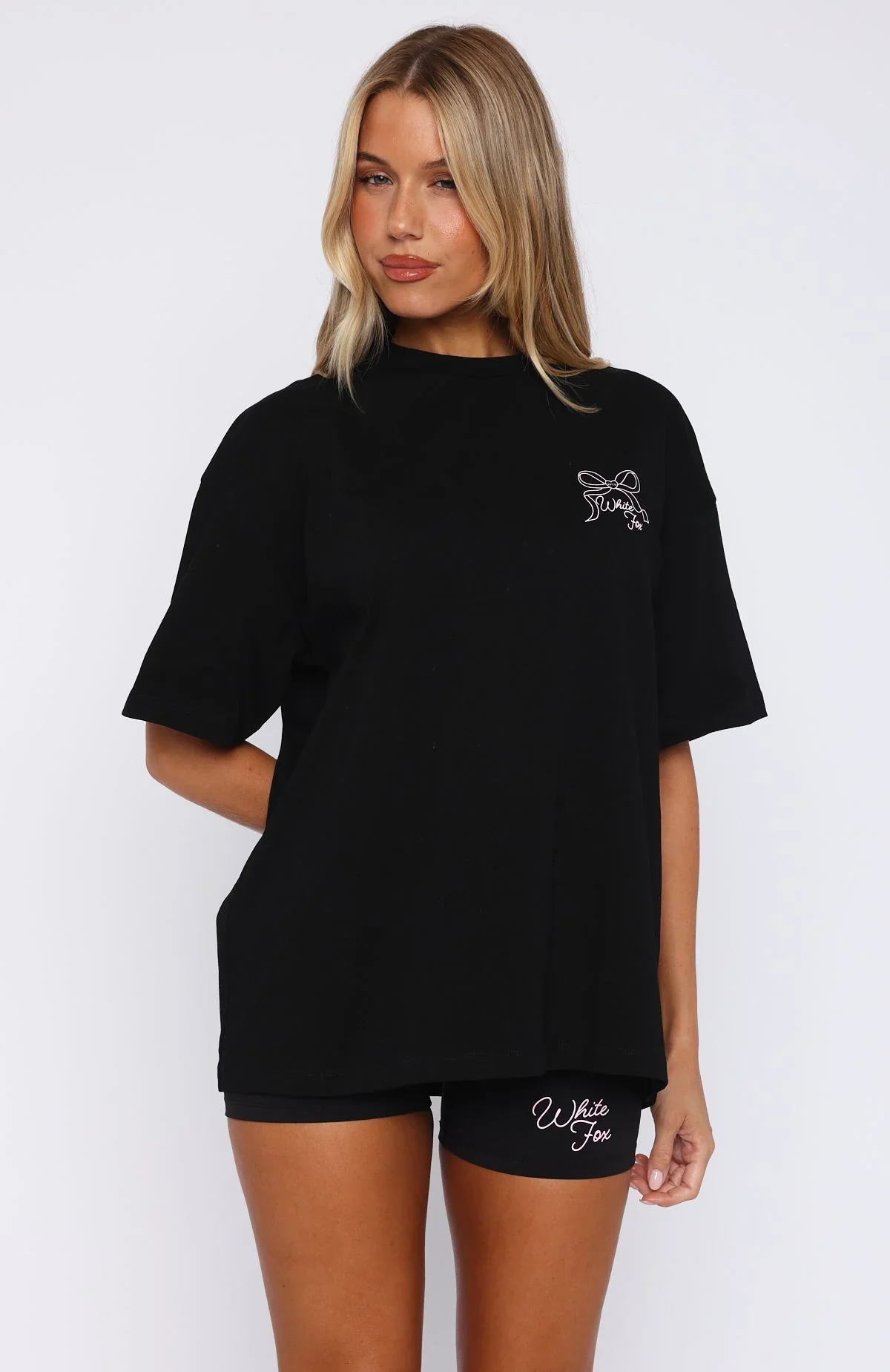 Love You Forever Oversized Tee Black - luluinthesky