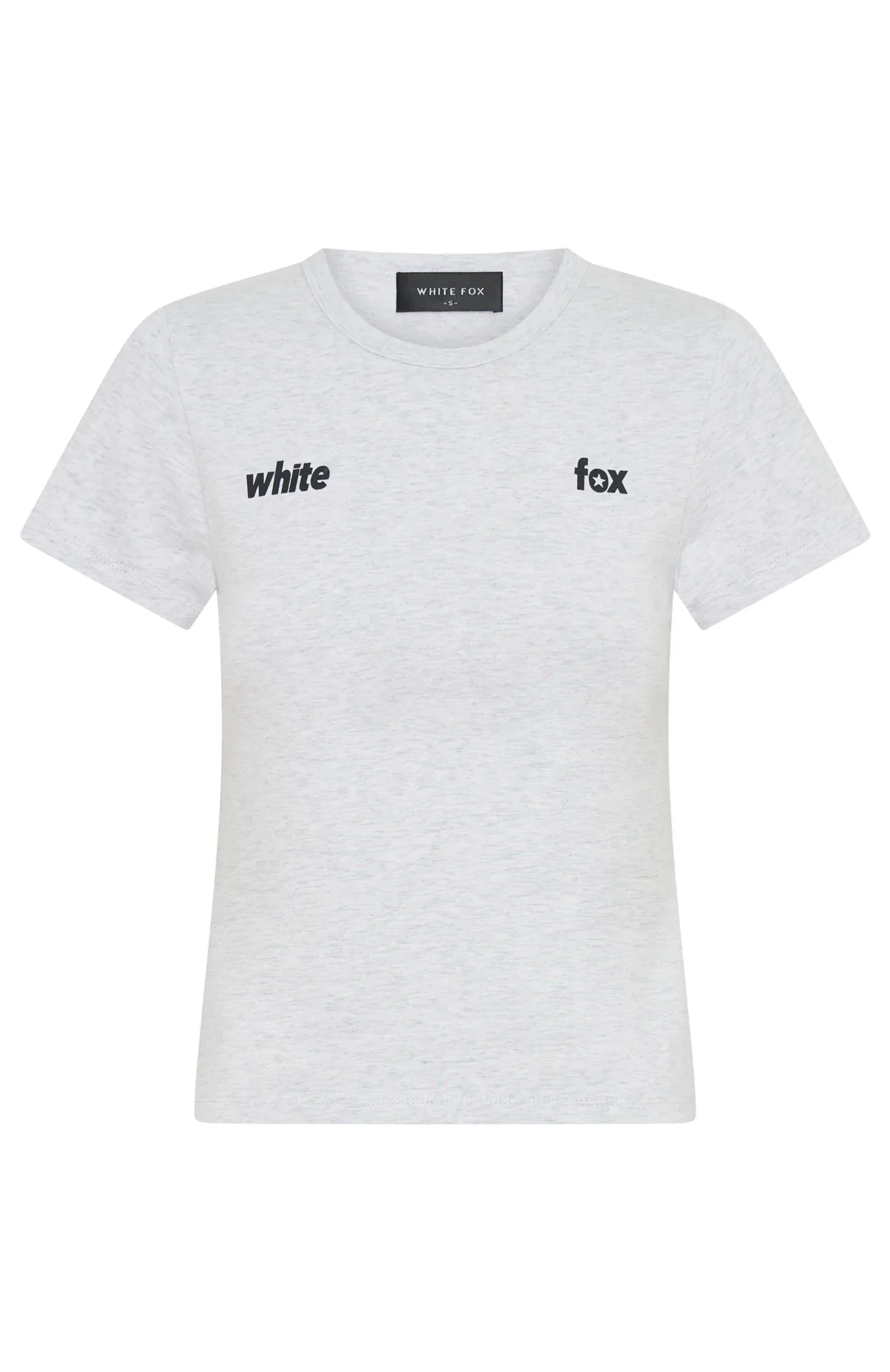 From The Archives Gigi Baby Tee Grey Marle - luluinthesky