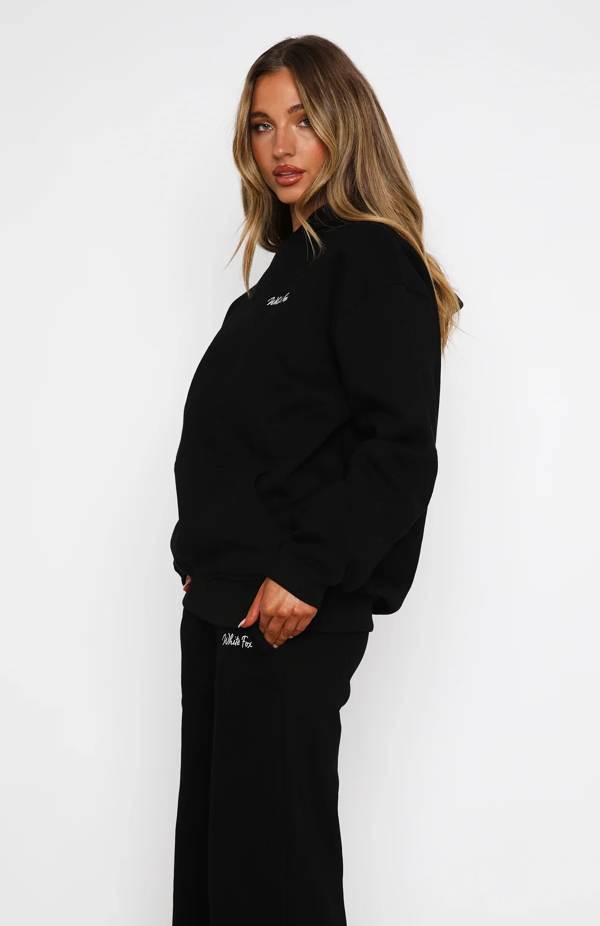 Match Your Words Oversized Hoodie Black - luluinthesky