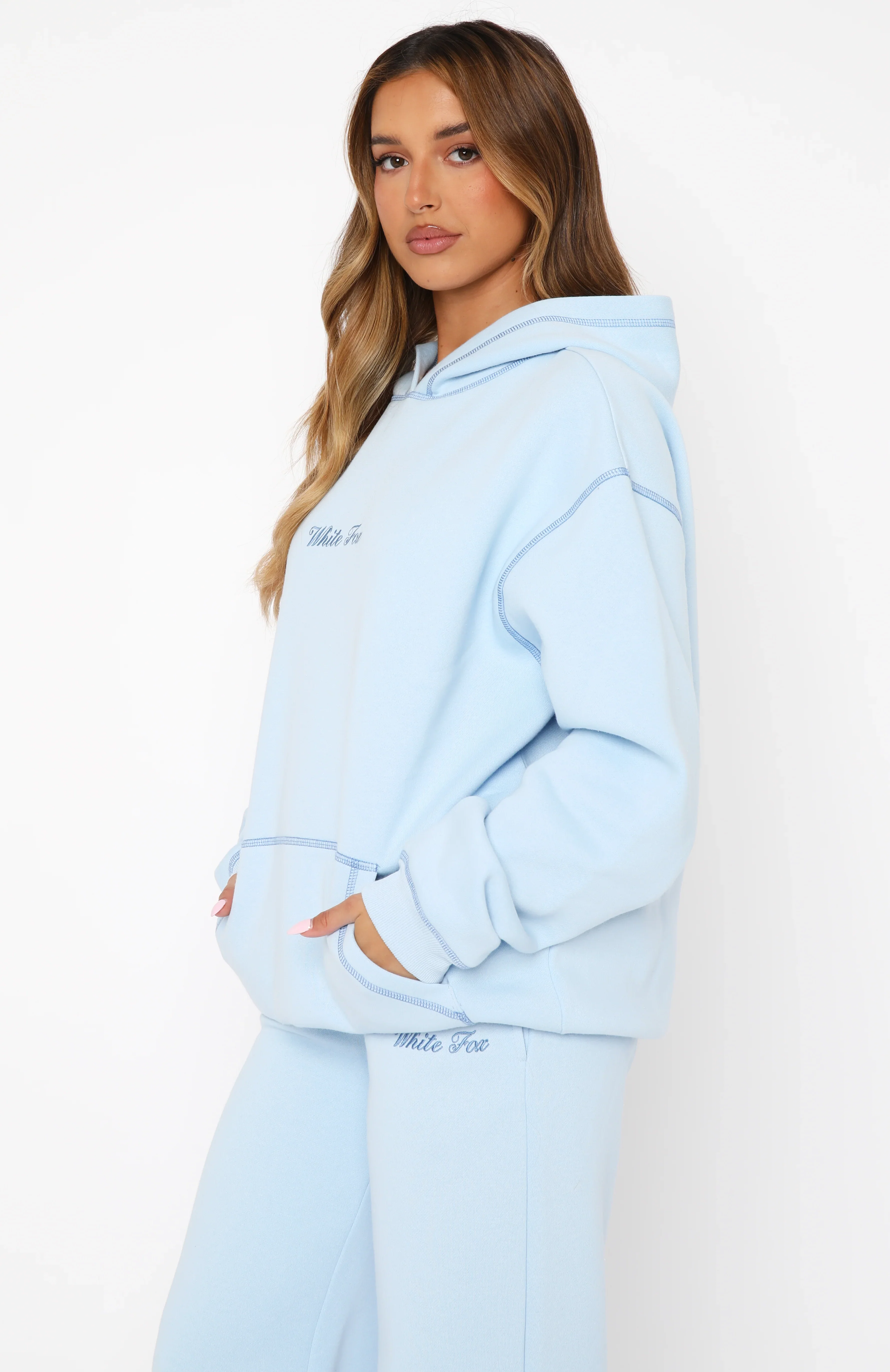 Instant Attraction Oversized Hoodie Baby Blue - luluinthesky