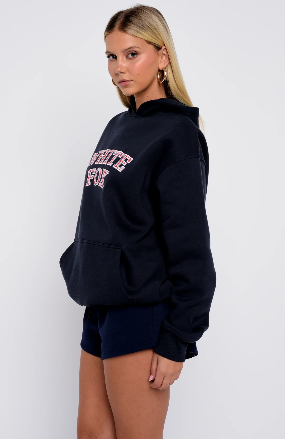 Took The Fall Oversized Hoodie Navy - luluinthesky