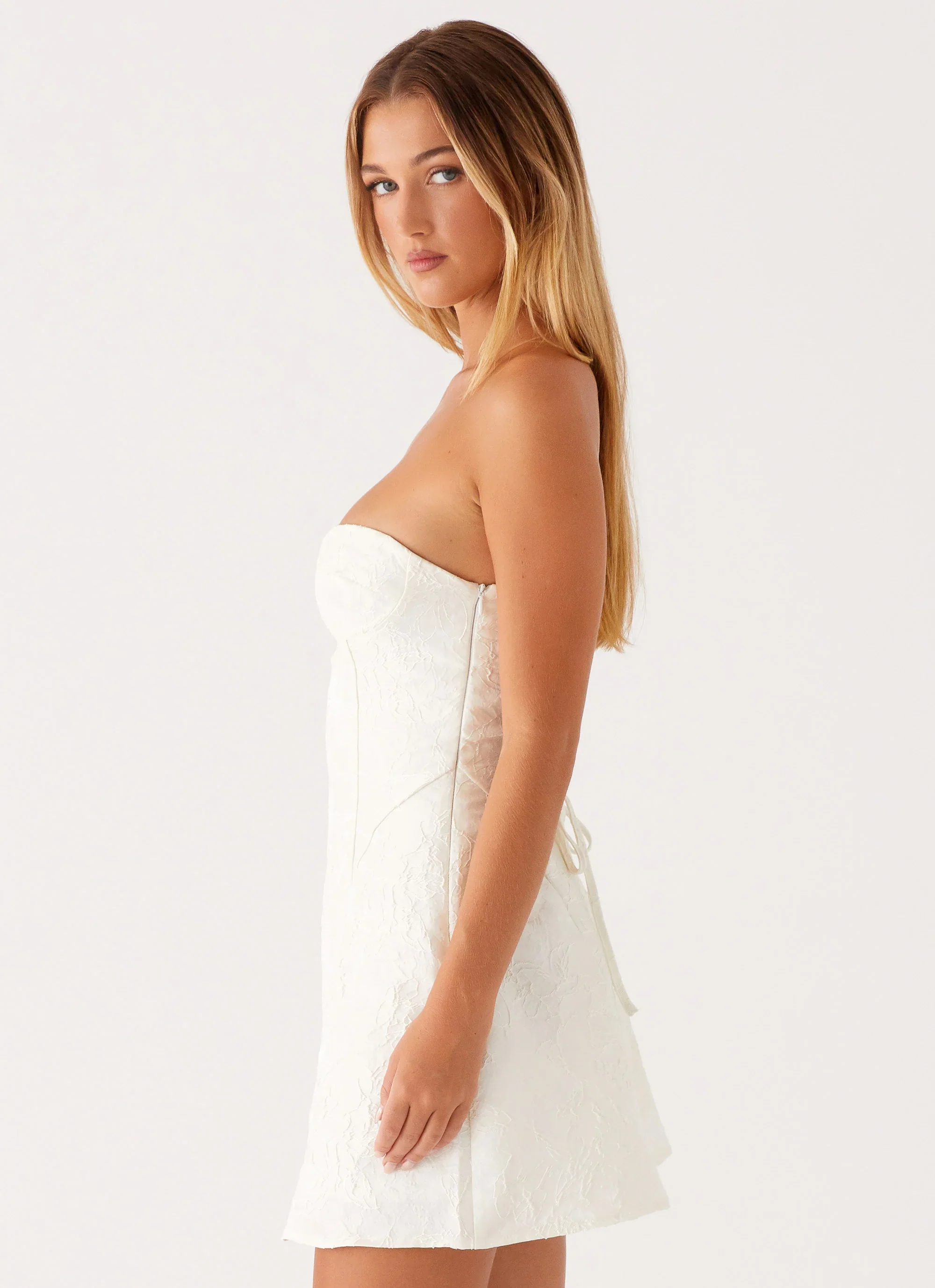 So Stylish Mini Dress - White - luluinthesky