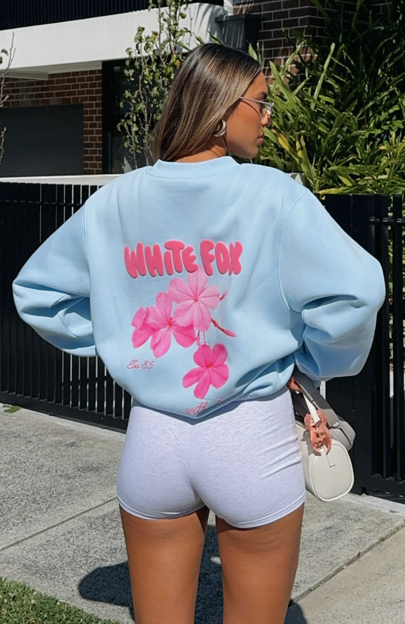 With Love & Romance Oversized Sweater Baby Blue - luluinthesky