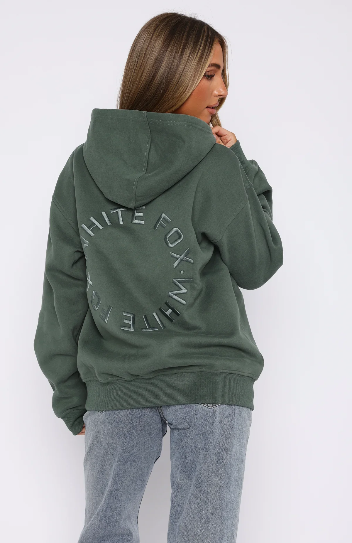 Stay Lifted Oversized Hoodie Dark Green - luluinthesky