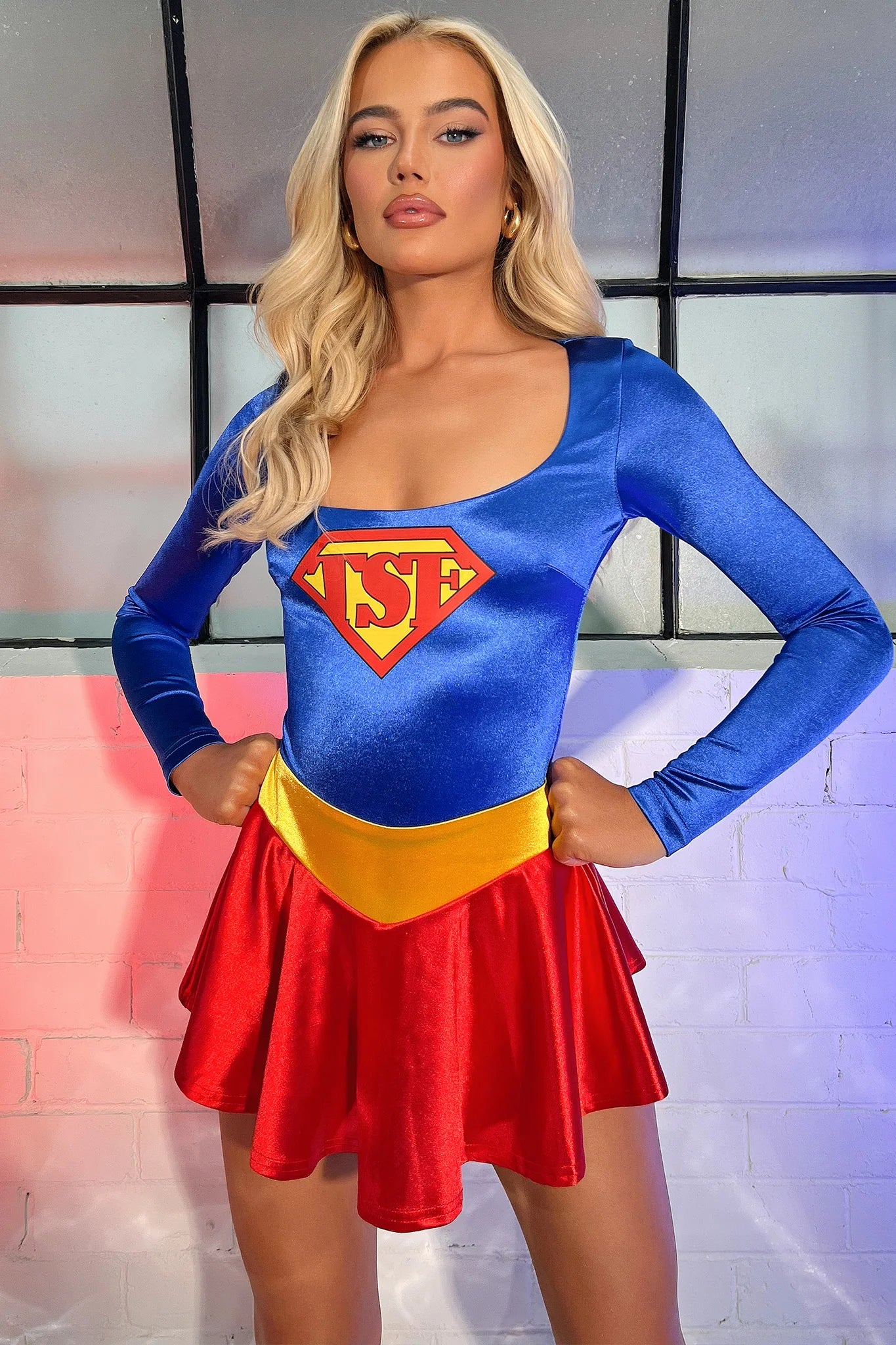 Unstoppable Dress - Blue/Red - luluinthesky