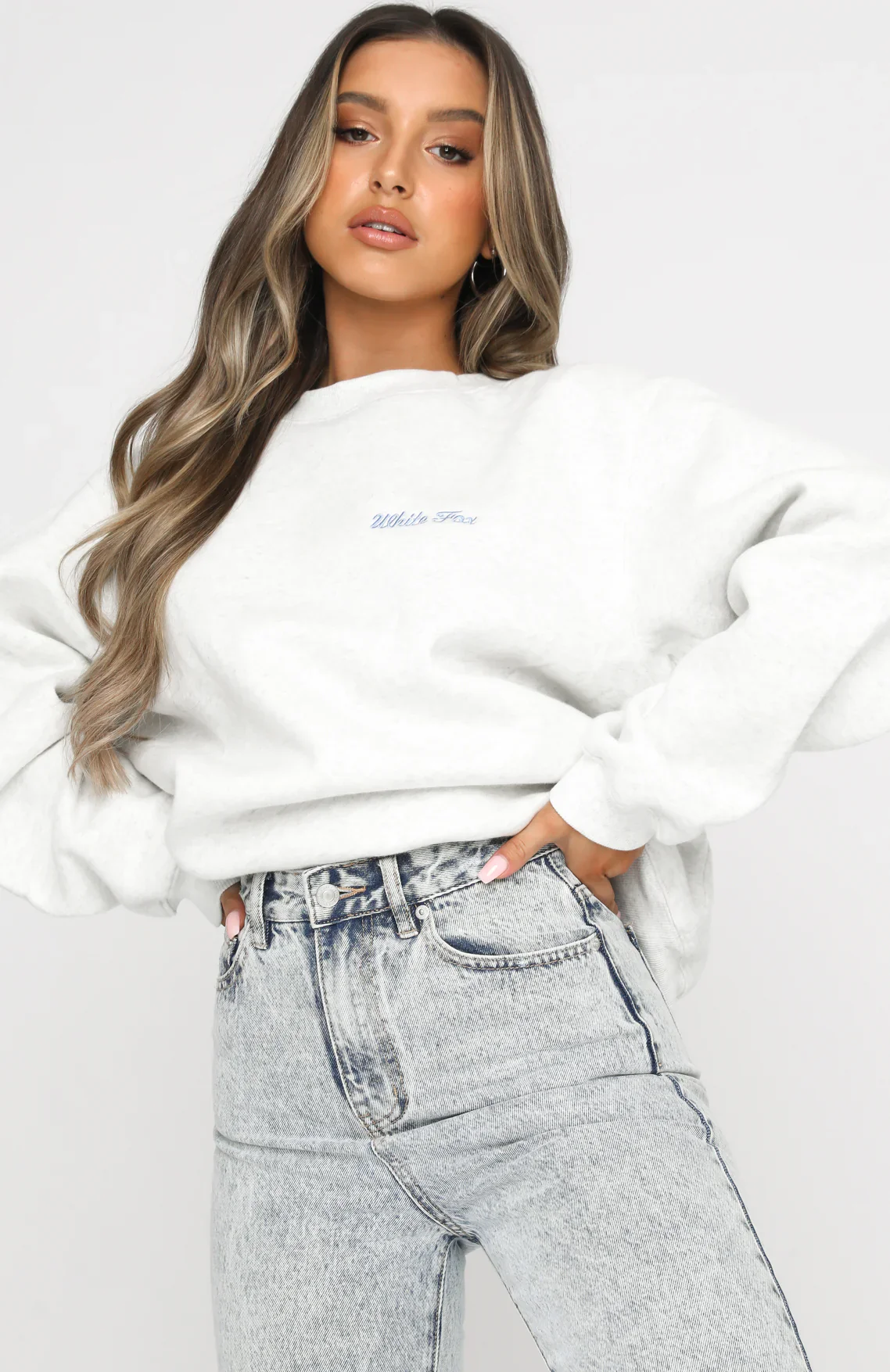 Steal Your Heart Oversized Sweater Grey Marle - luluinthesky