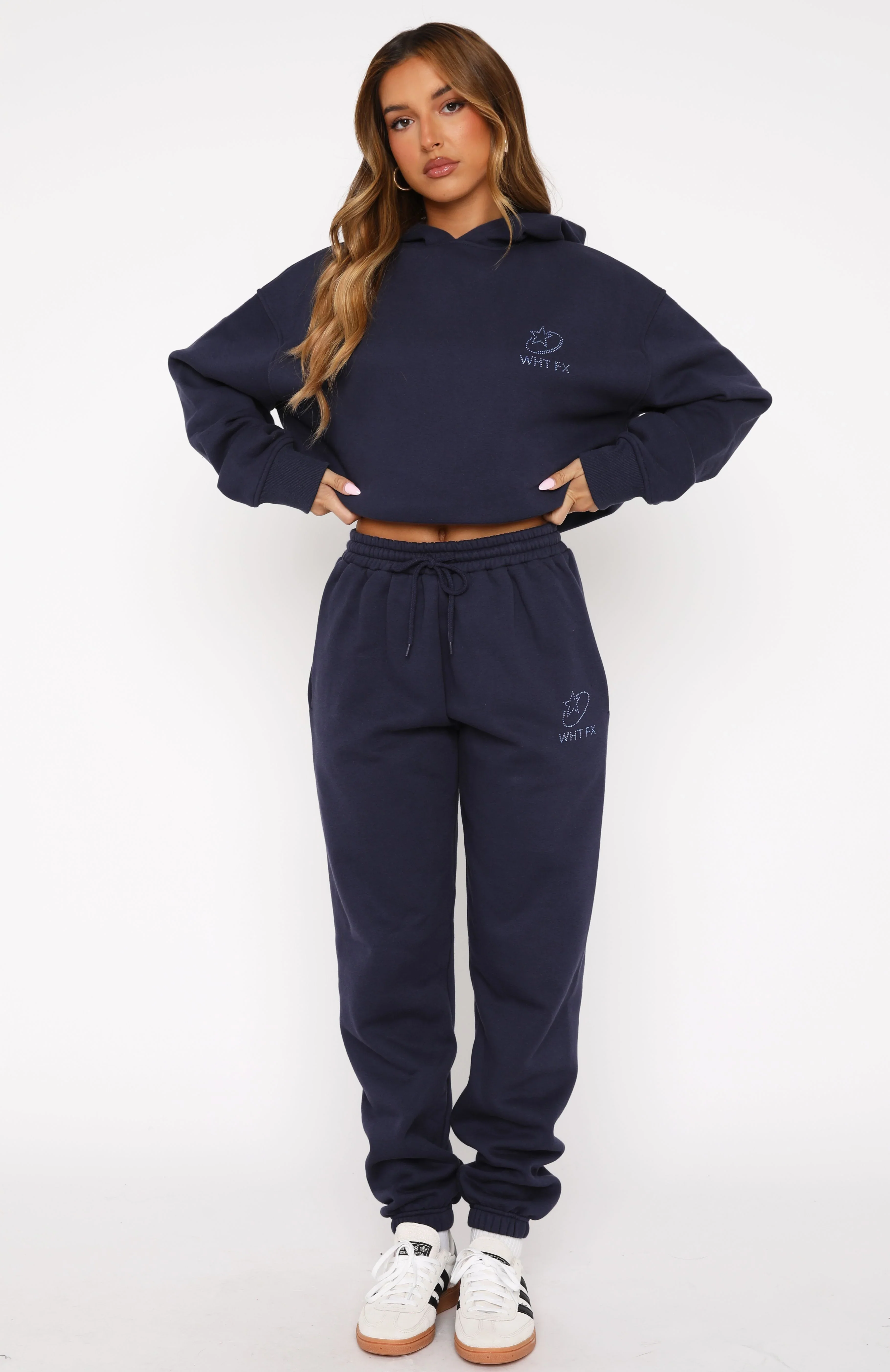 Always Shining Sweatpants Navy - luluinthesky