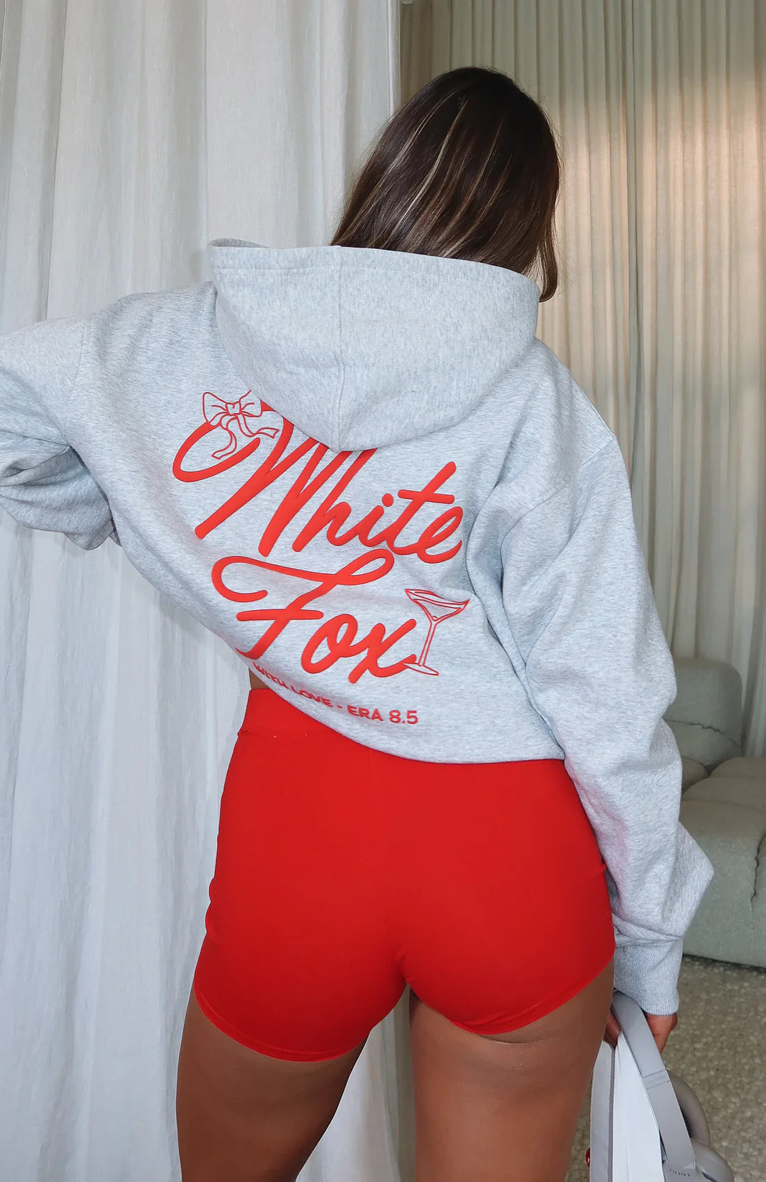 With Love & Kisses Oversized Hoodie Dark Grey Marle - luluinthesky