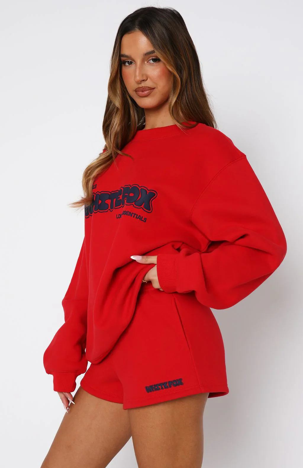 Give It A Try Lounge Shorts Red - luluinthesky