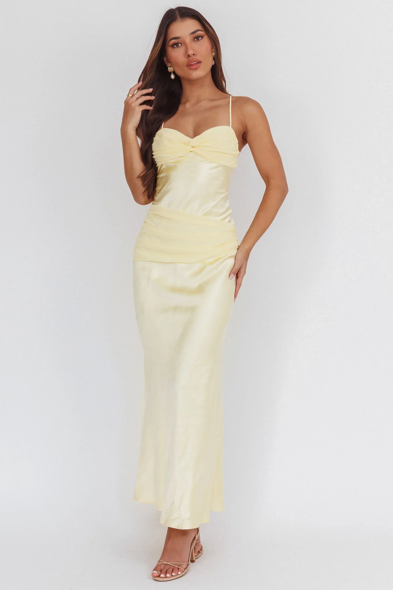 Arizona Sunset Criss-Cross Bow Back Dress Yellow - luluinthesky