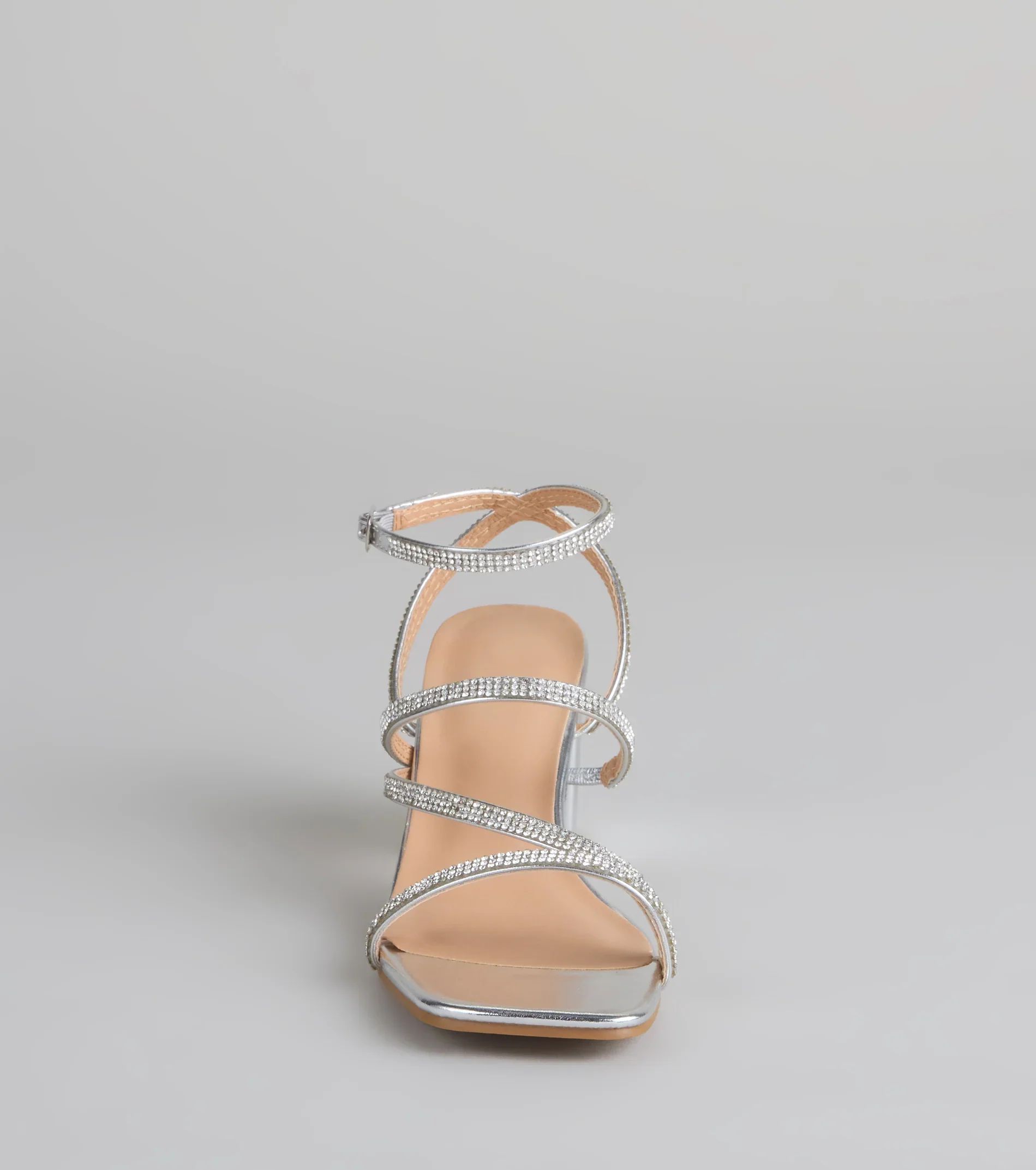 Made You Sparkle Rhinestone Block Heels - luluinthesky