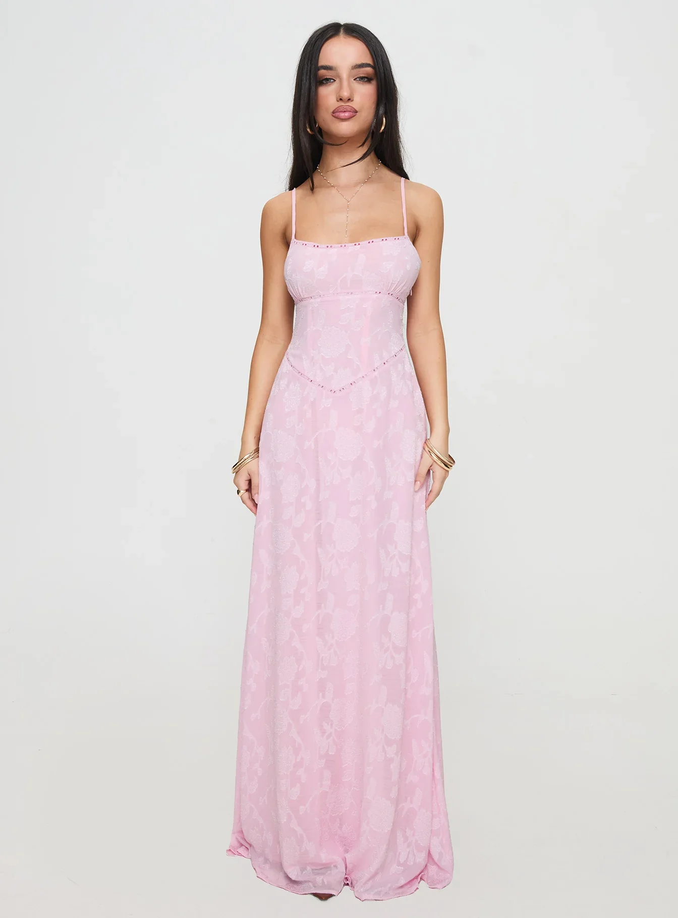 South Of France Maxi Dress Pink - luluinthesky