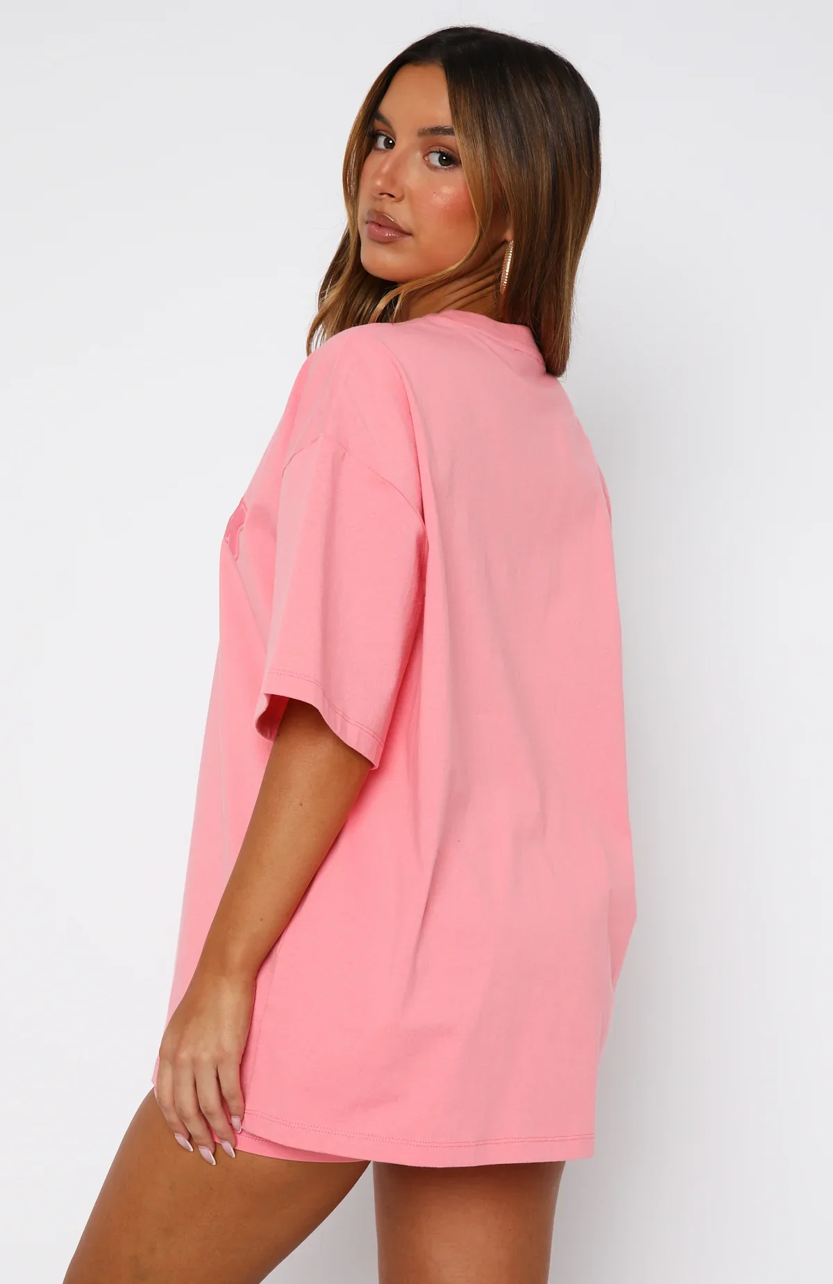 Don't Even Try Oversized Tee Melon - luluinthesky