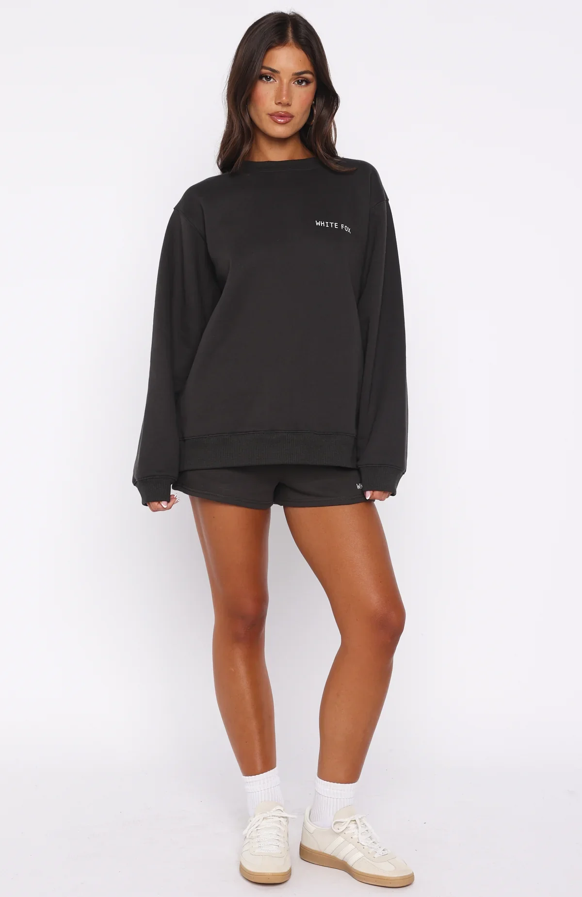 Forever Is Ours Oversized Sweater Charcoal - luluinthesky