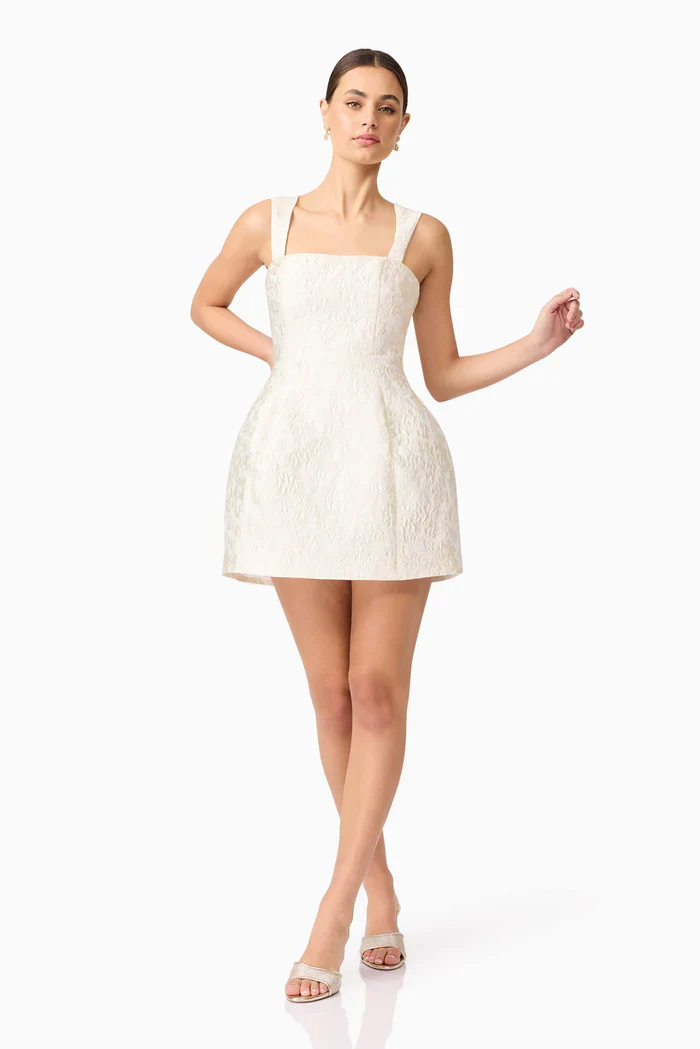 Galadirel Mini Dress in White - luluinthesky