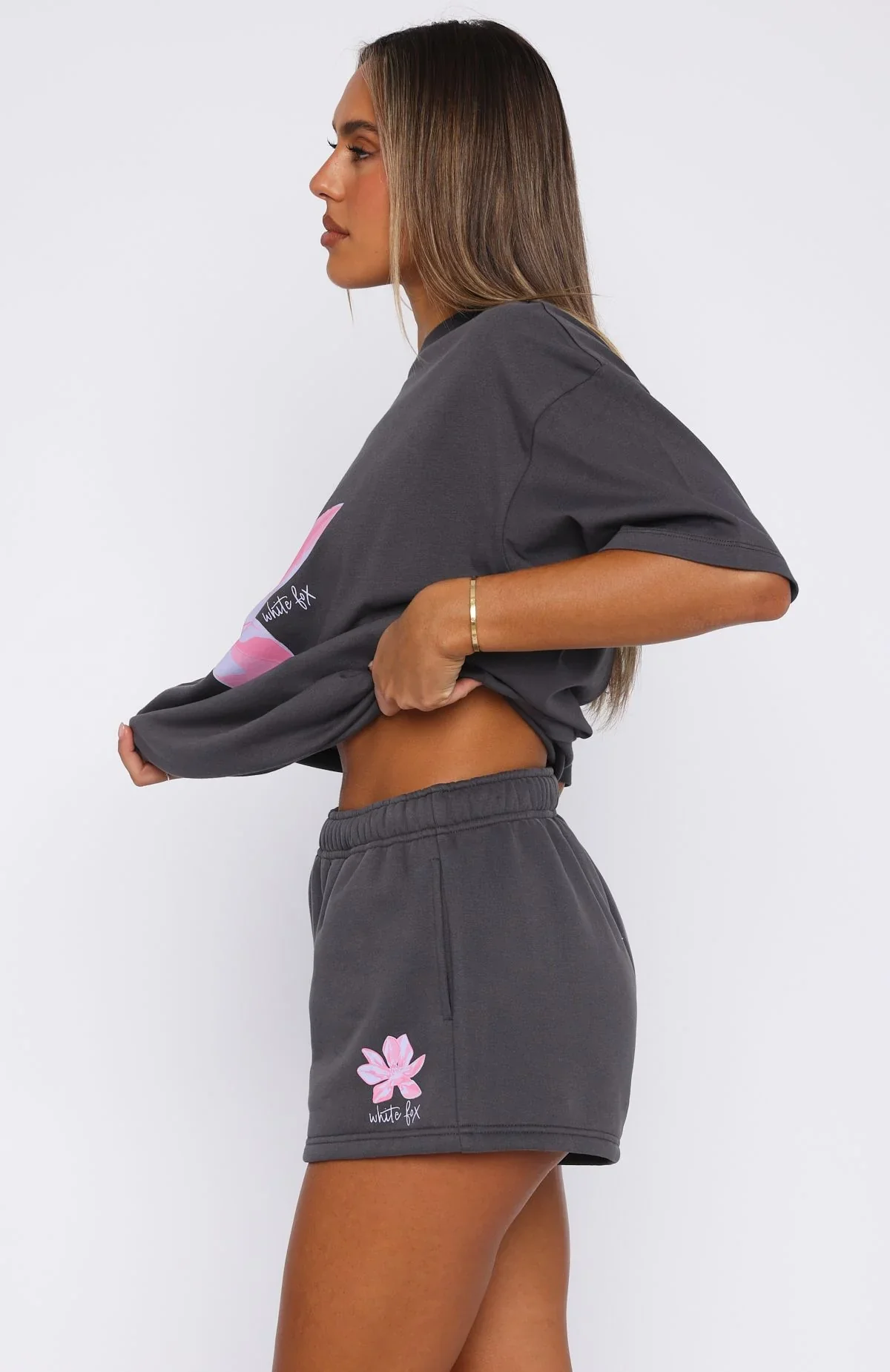 Pick You A Flower Lounge Shorts Volcanic - luluinthesky