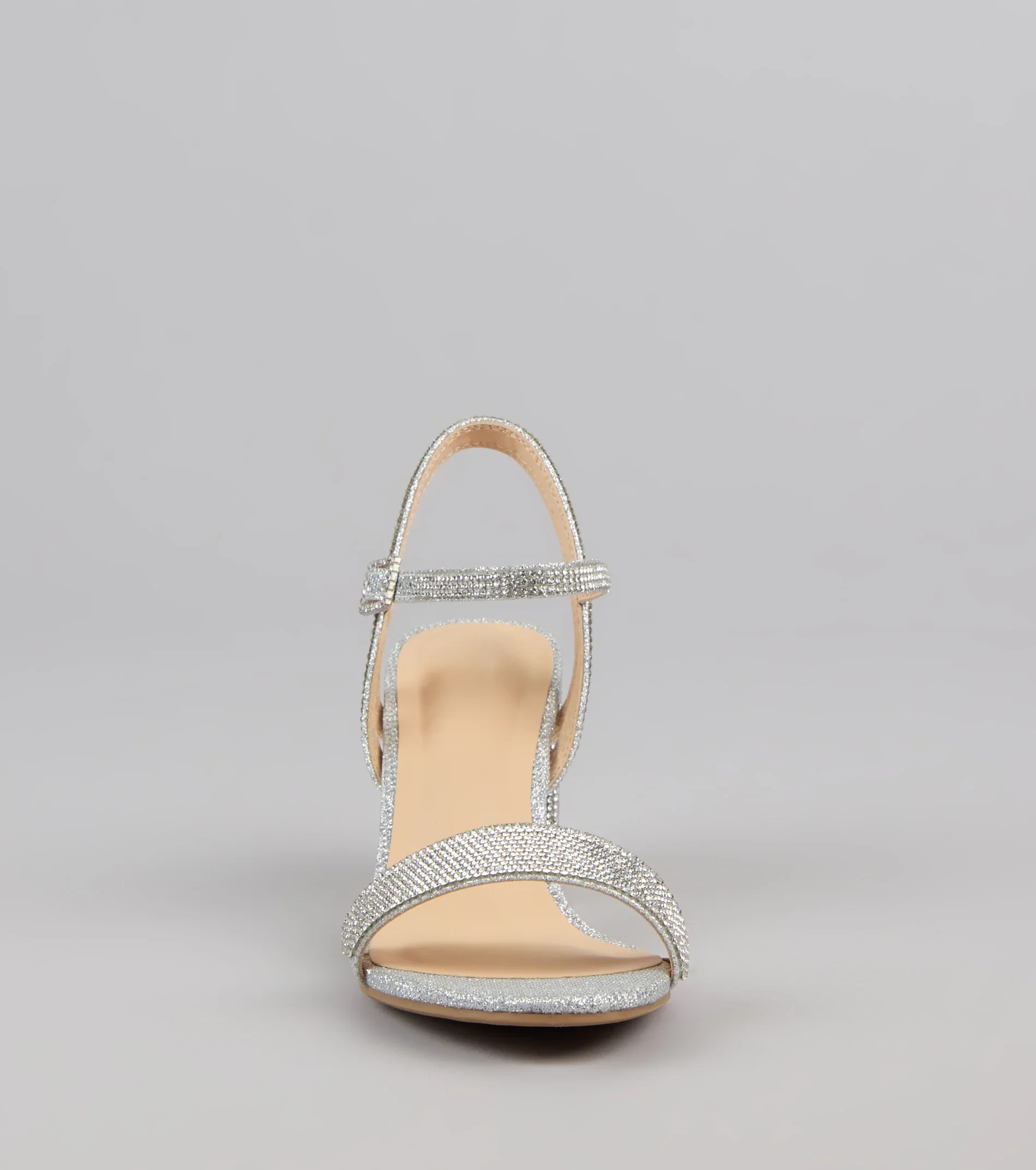 Step Into Sparkle Rhinestone Block Heels - luluinthesky