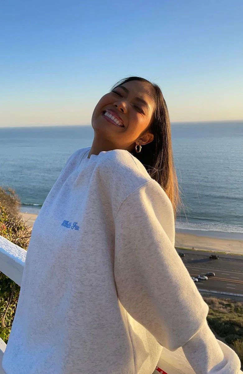 Steal Your Heart Oversized Sweater Grey Marle - luluinthesky