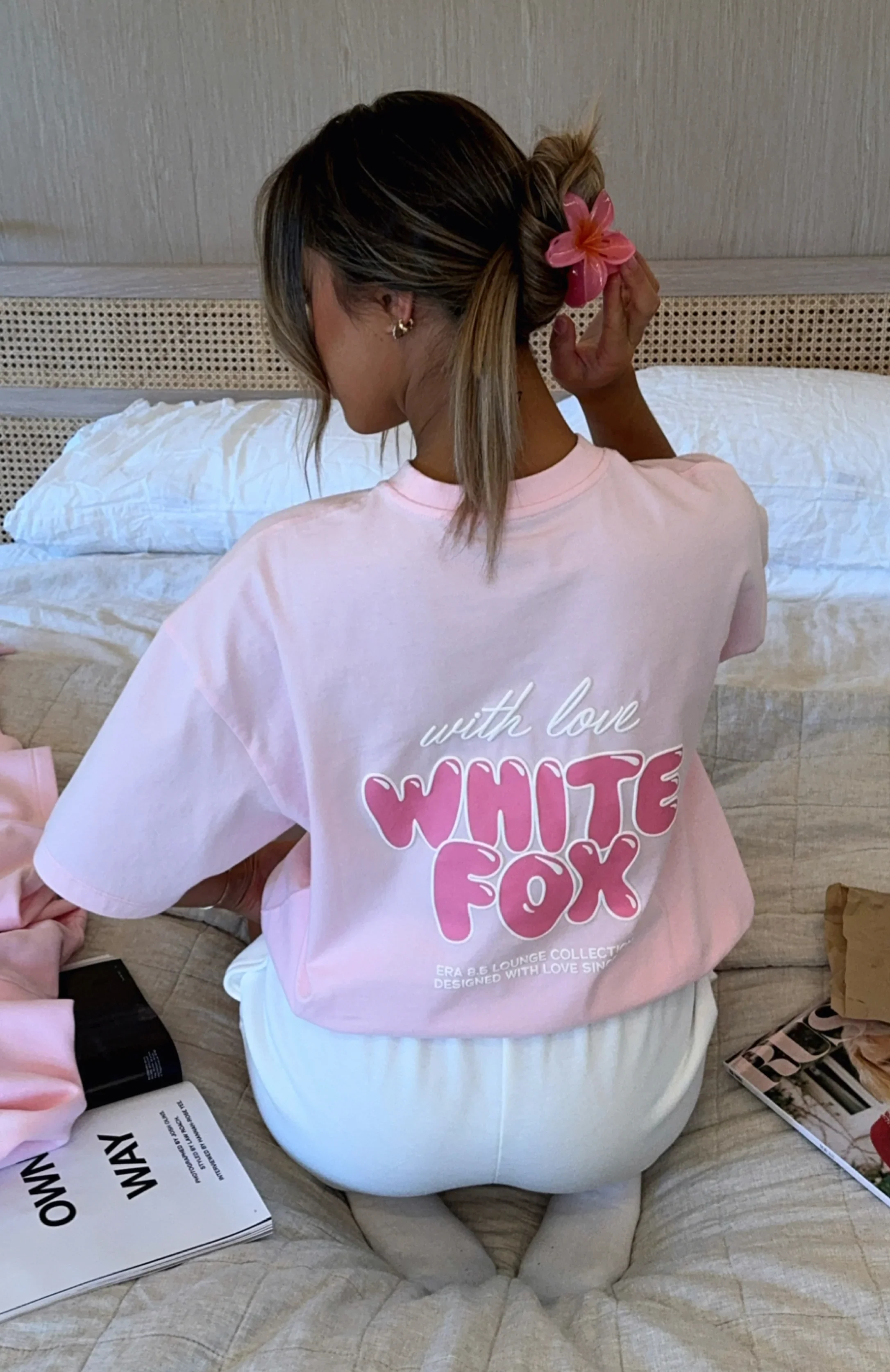 With Love Always Oversized Tee Baby Pink - luluinthesky