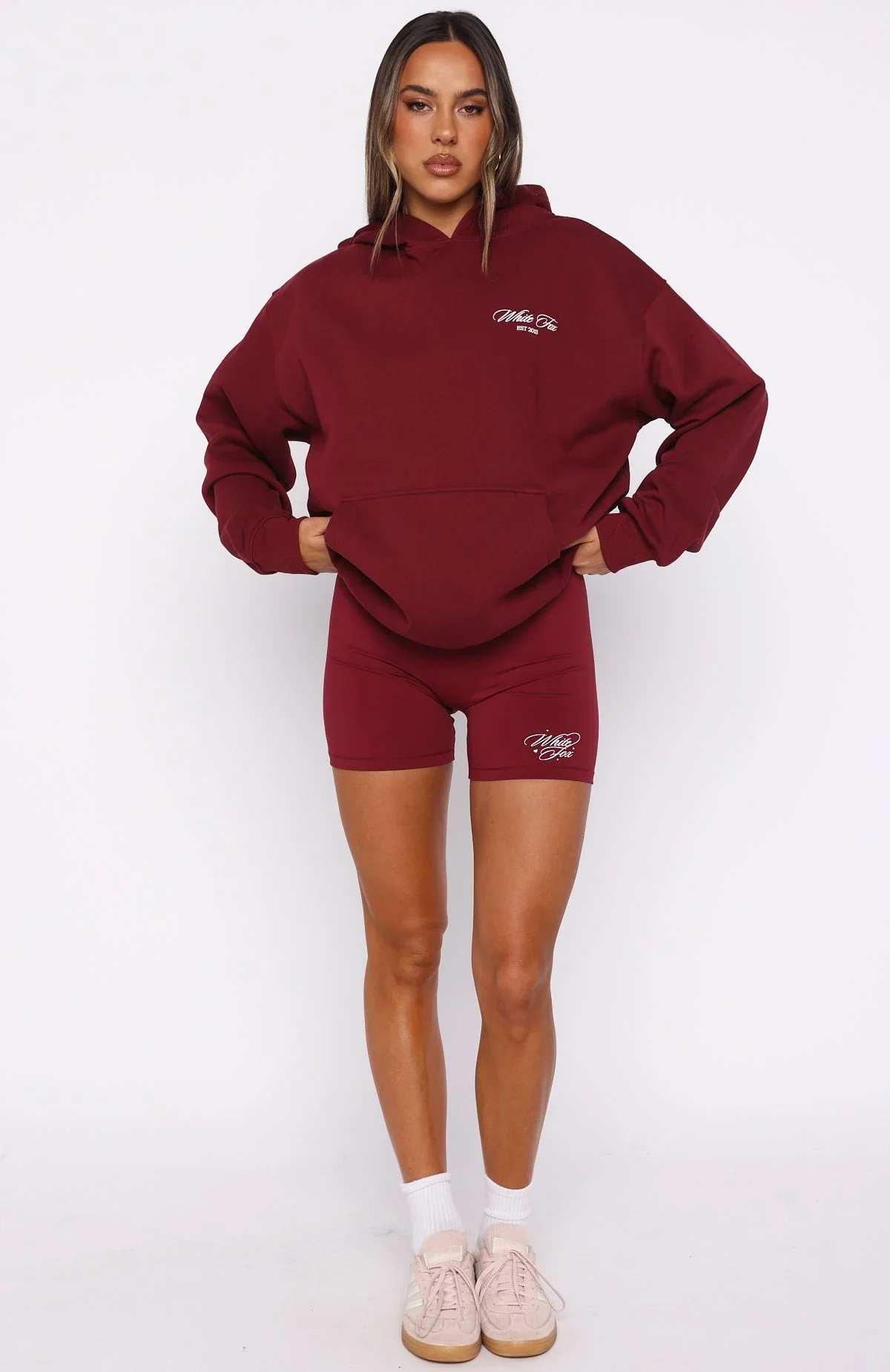 Love You Regardless Oversized Hoodie Burgundy - luluinthesky