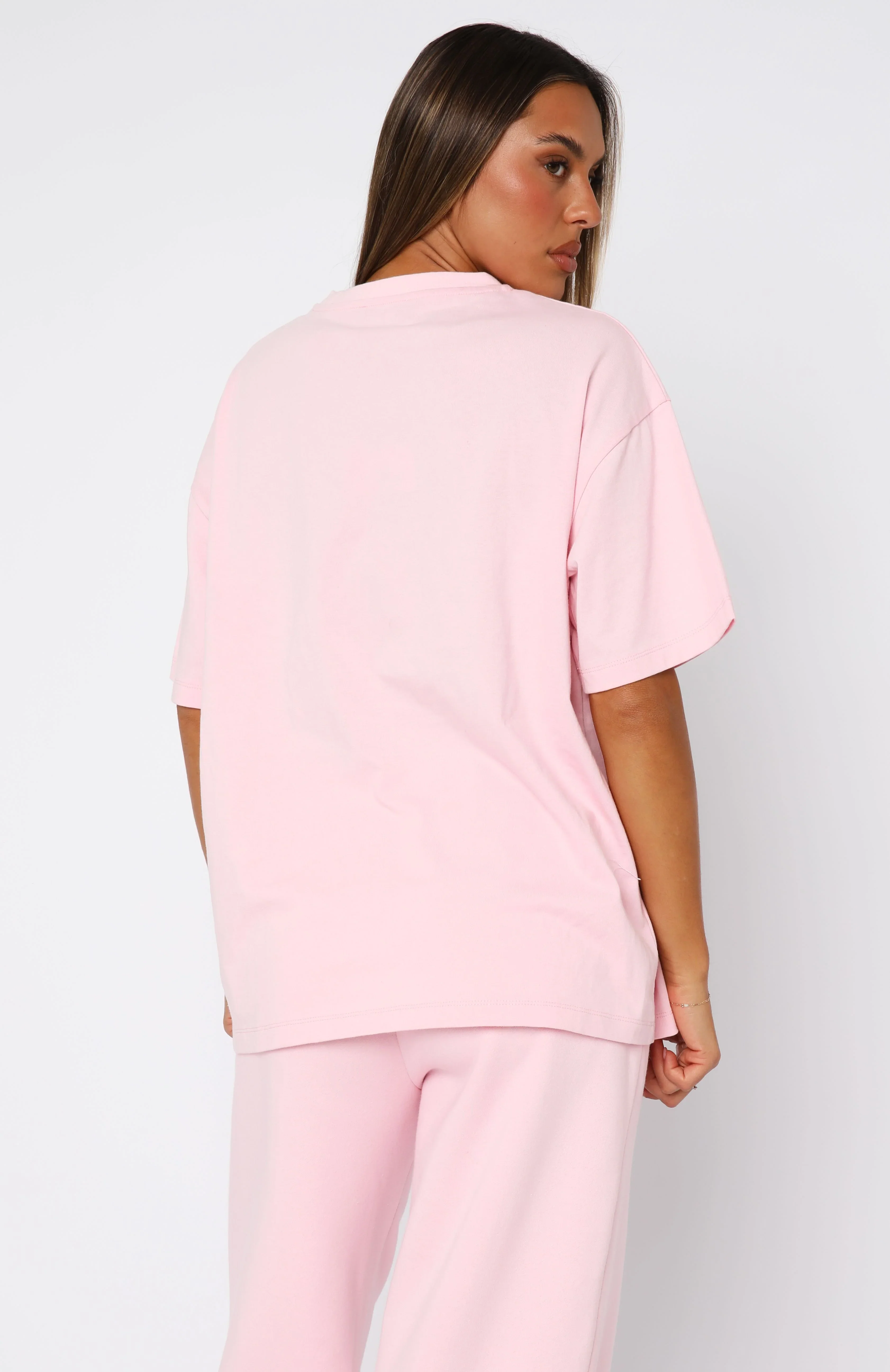 From The Archives Charli Oversized Tee Pink - luluinthesky