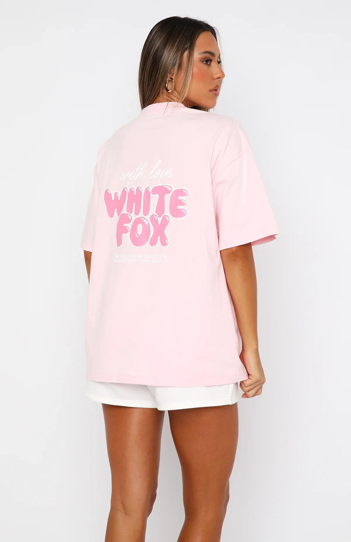 With Love Always Oversized Tee Baby Pink - luluinthesky