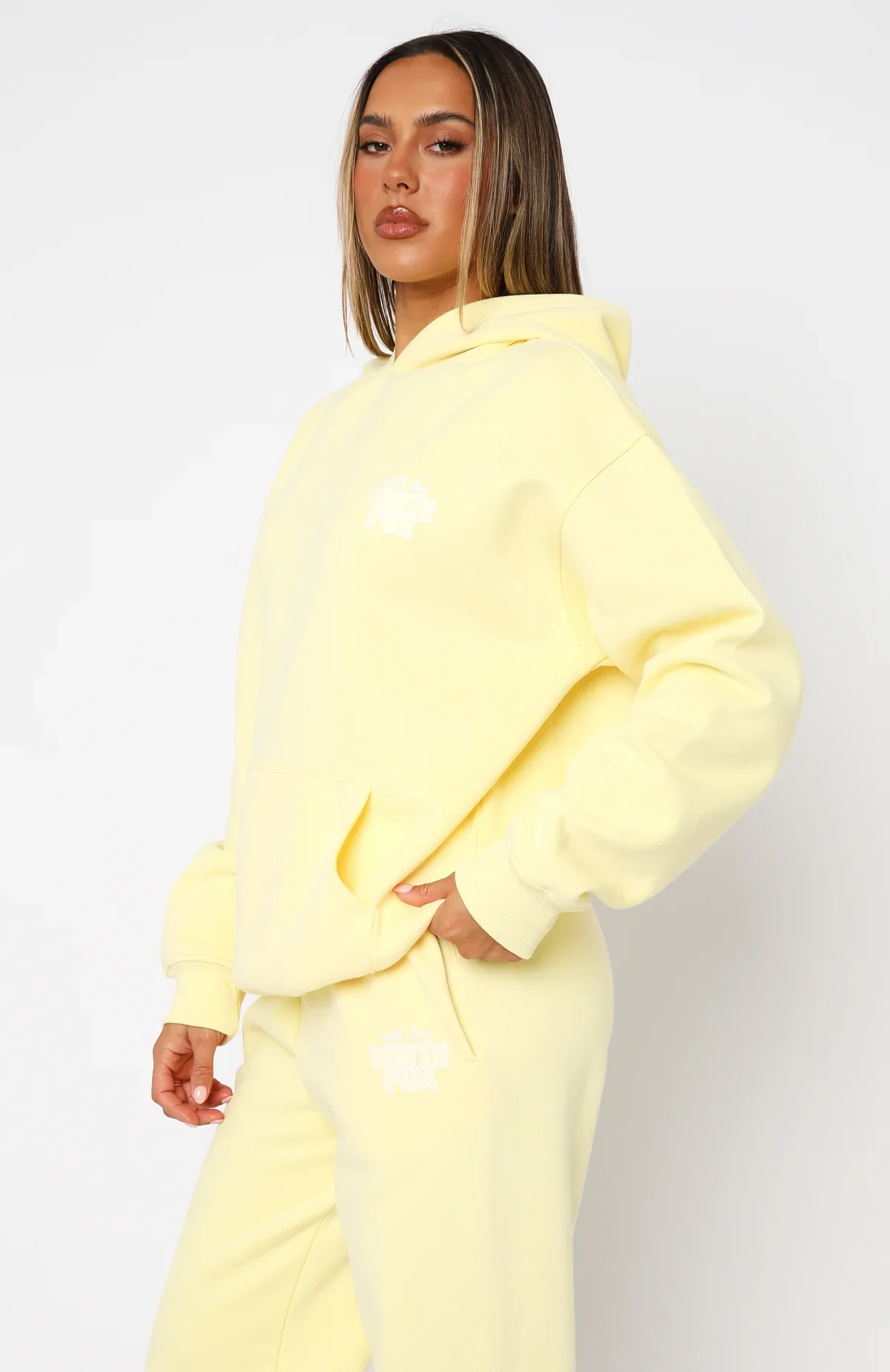 With Love Always Oversized Hoodie Lemon - luluinthesky