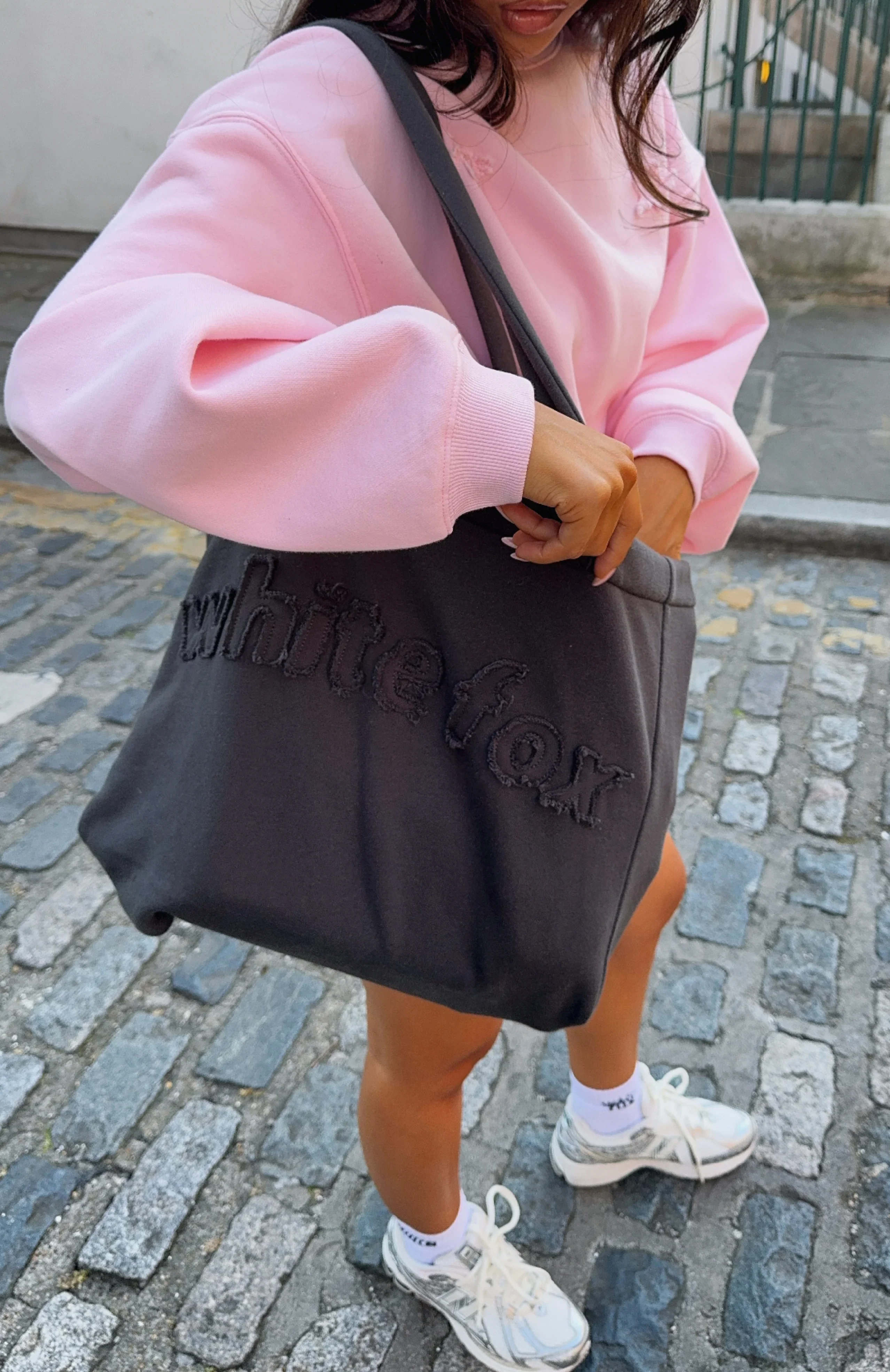 From The Archives Lexi Tote Bag Charcoal - luluinthesky