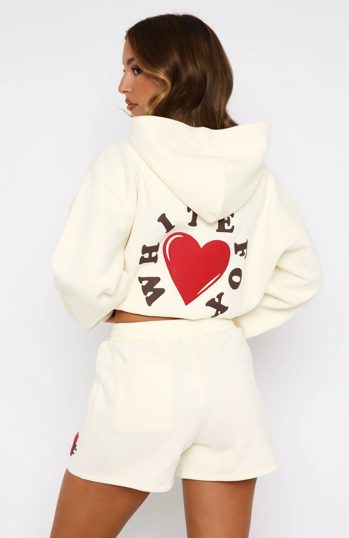 We Don't Talk Anymore Lounge Shorts Cream - luluinthesky