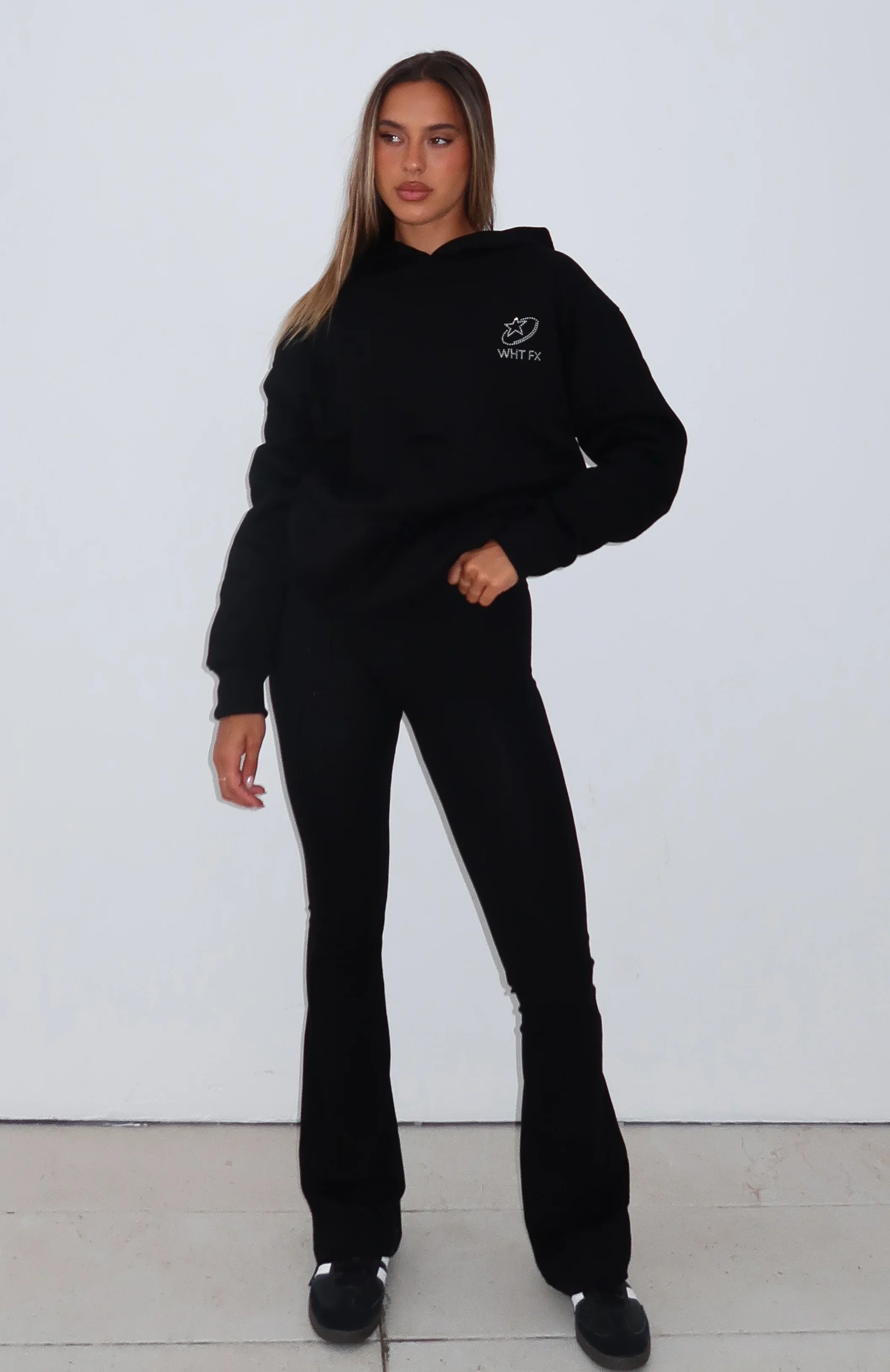 Always Shining Flare Pants Black - luluinthesky