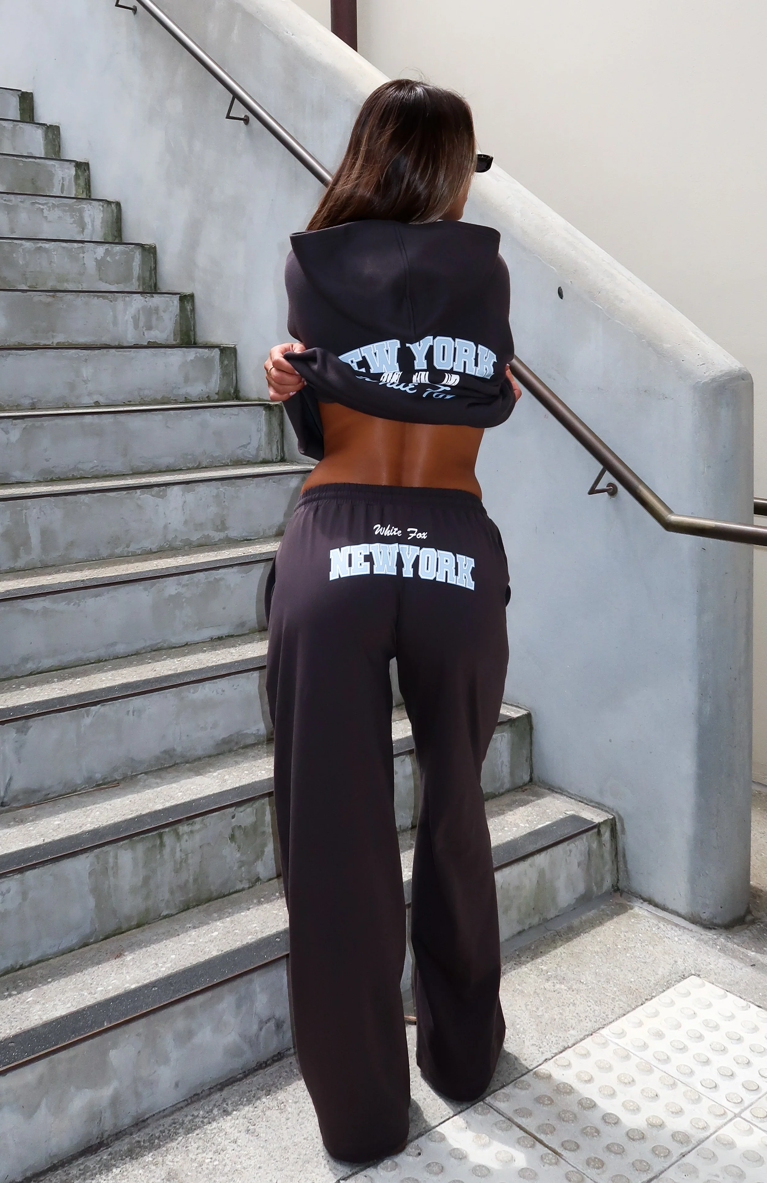 Team New York Track Pants Charcoal - luluinthesky