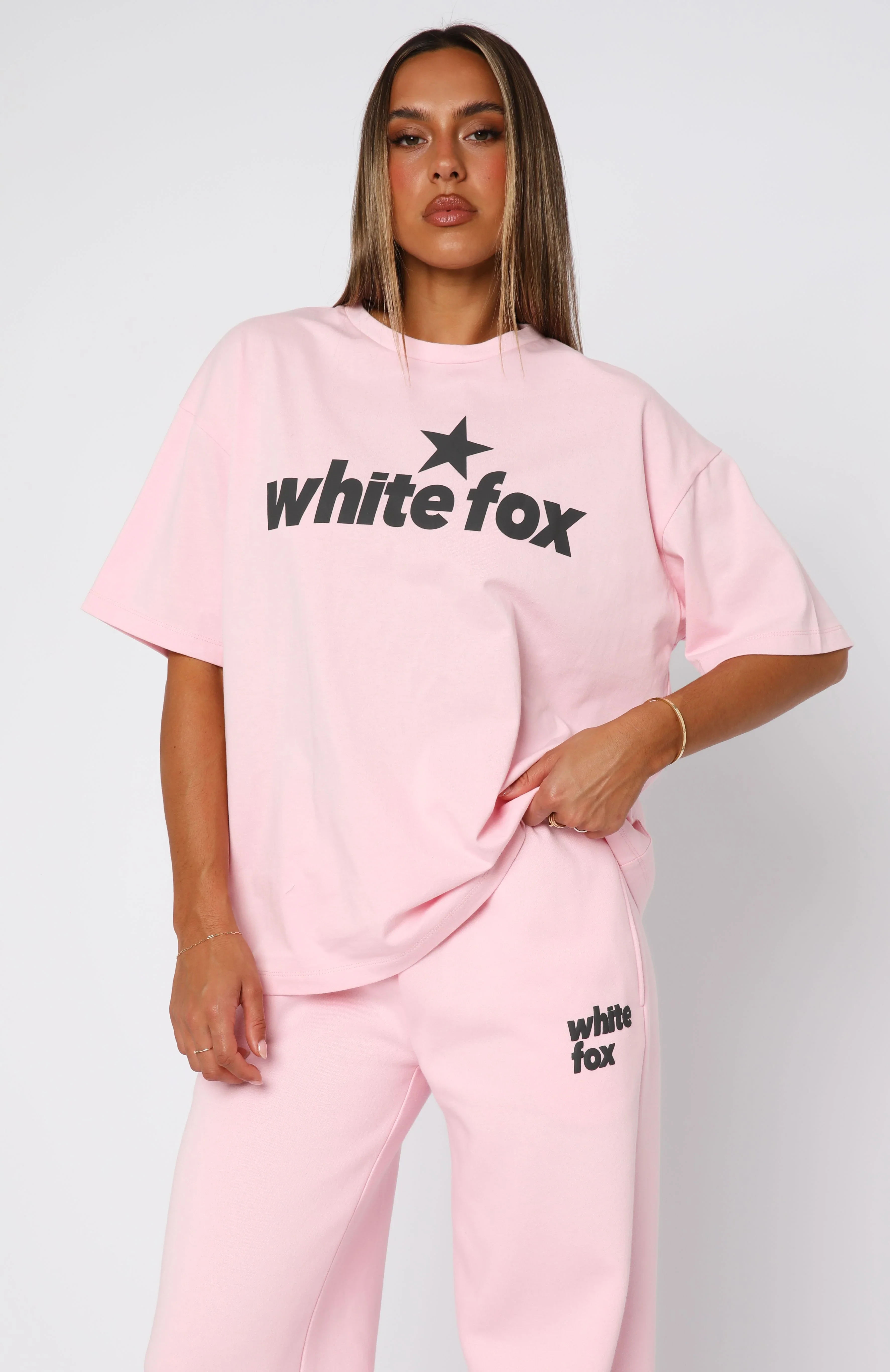 From The Archives Charli Oversized Tee Pink - luluinthesky