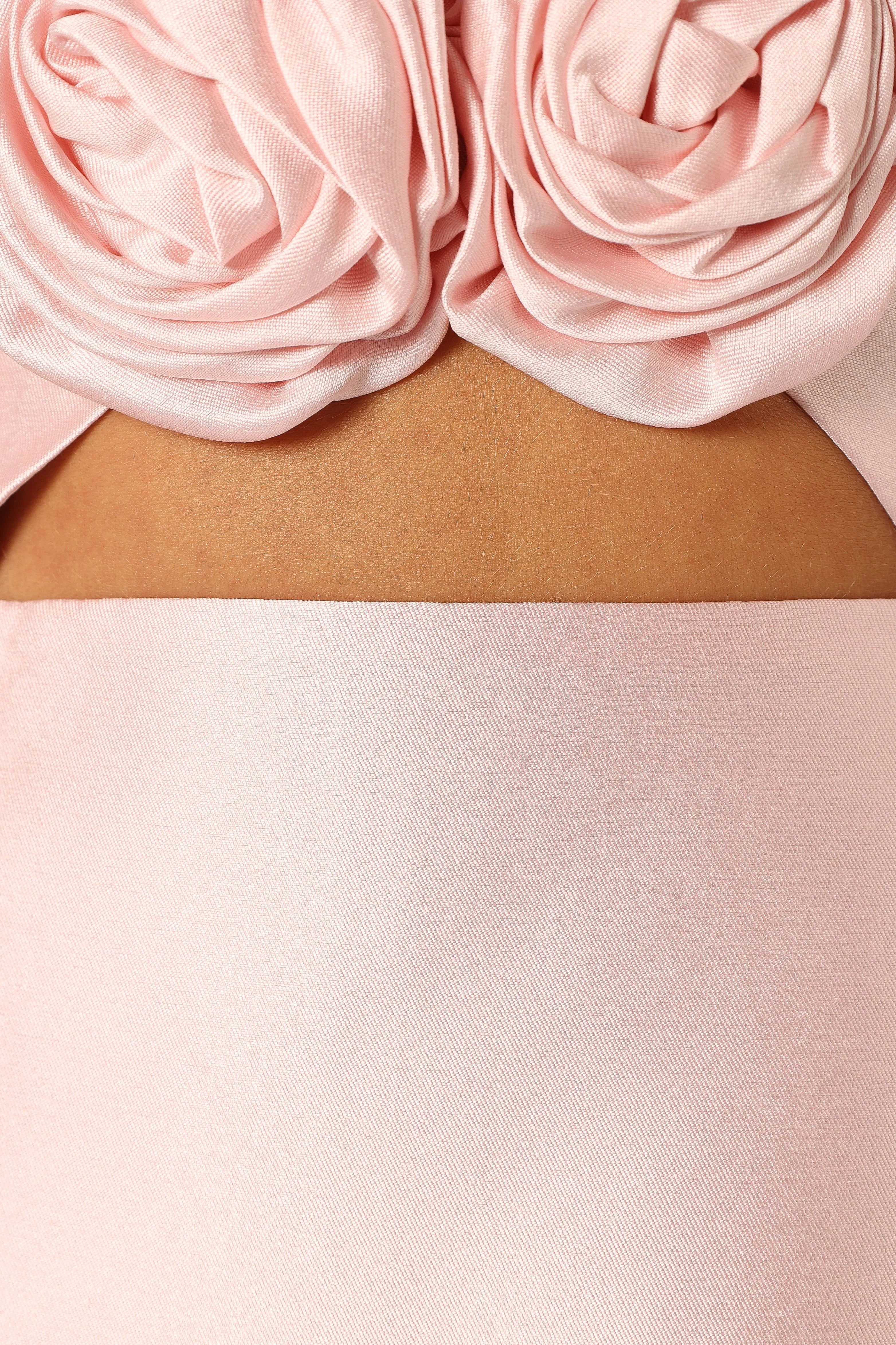 Te Amo Strapless Mini Dress - Baby PInk - luluinthesky