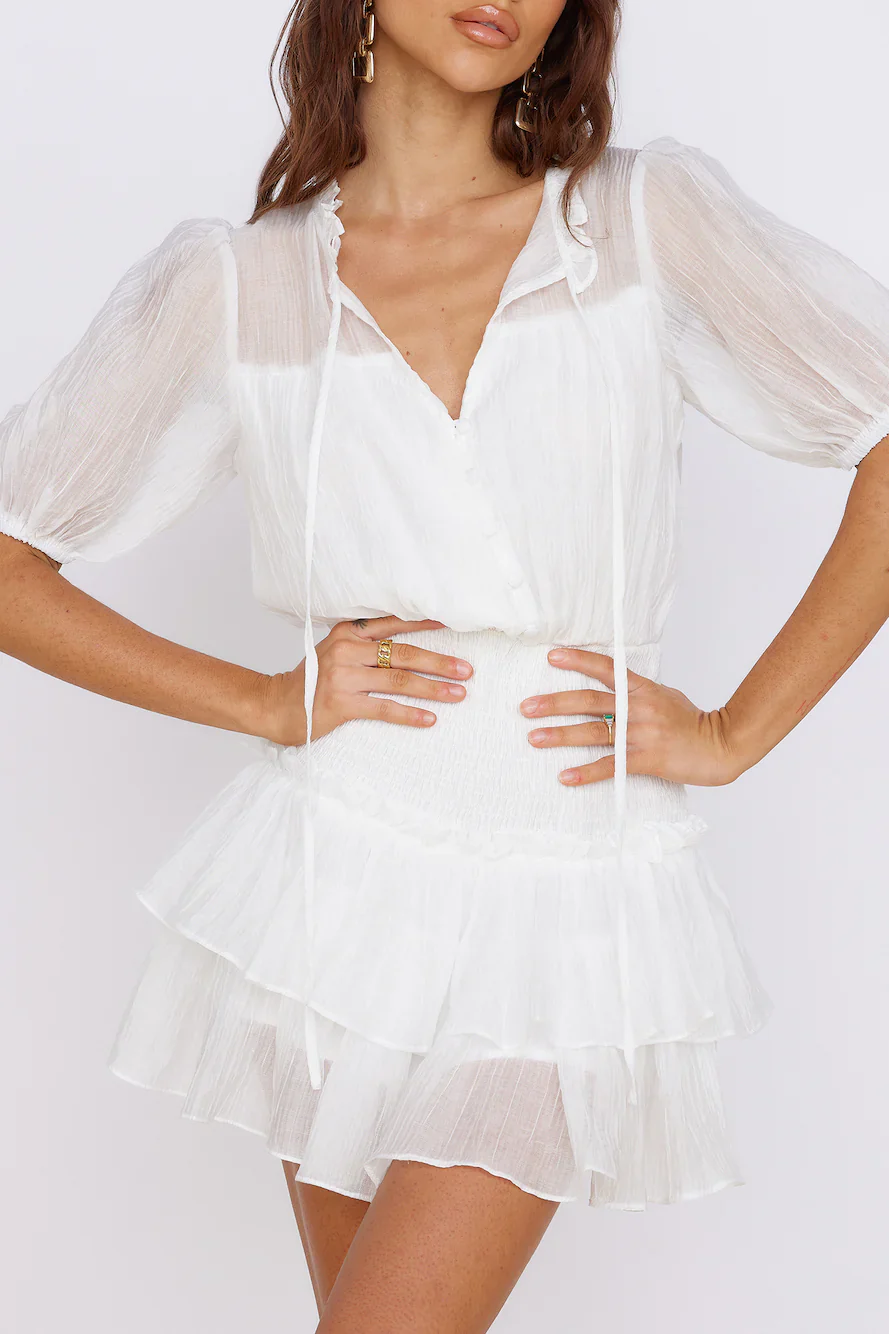 Luminous Joy Dress White - luluinthesky