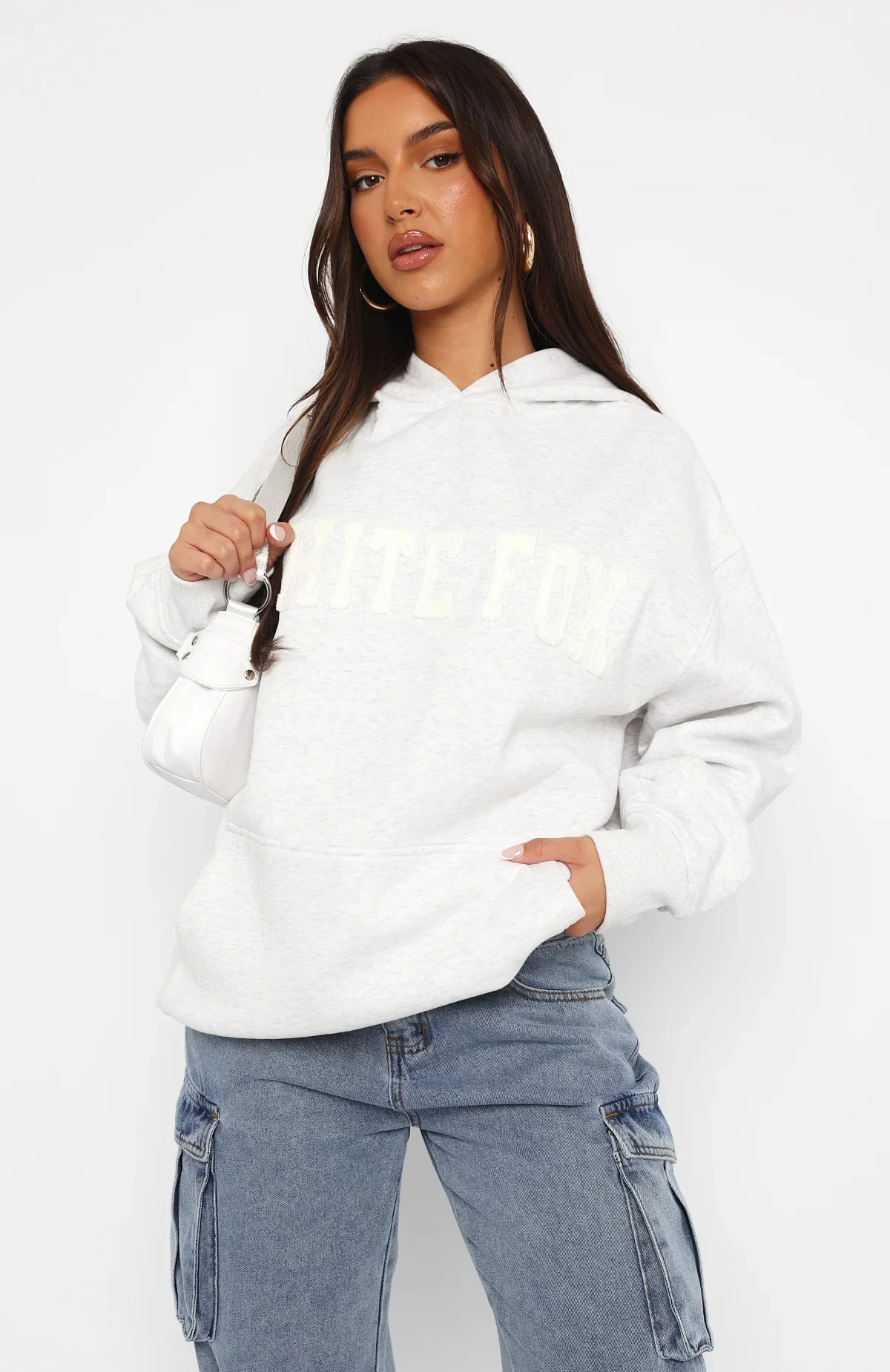 Shout It Out Oversized Hoodie Grey Marle - luluinthesky