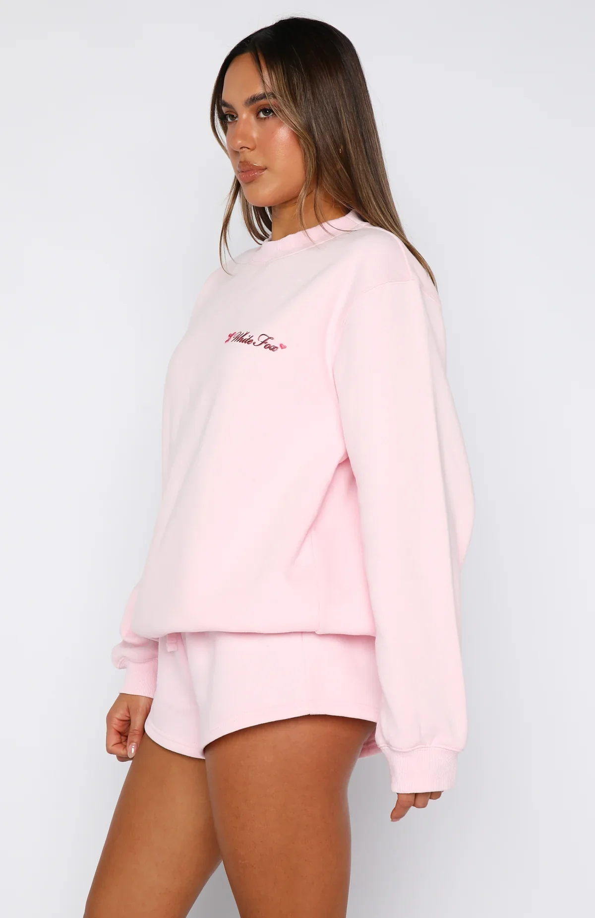 Trouble Maker Oversized Sweater Baby Pink - luluinthesky