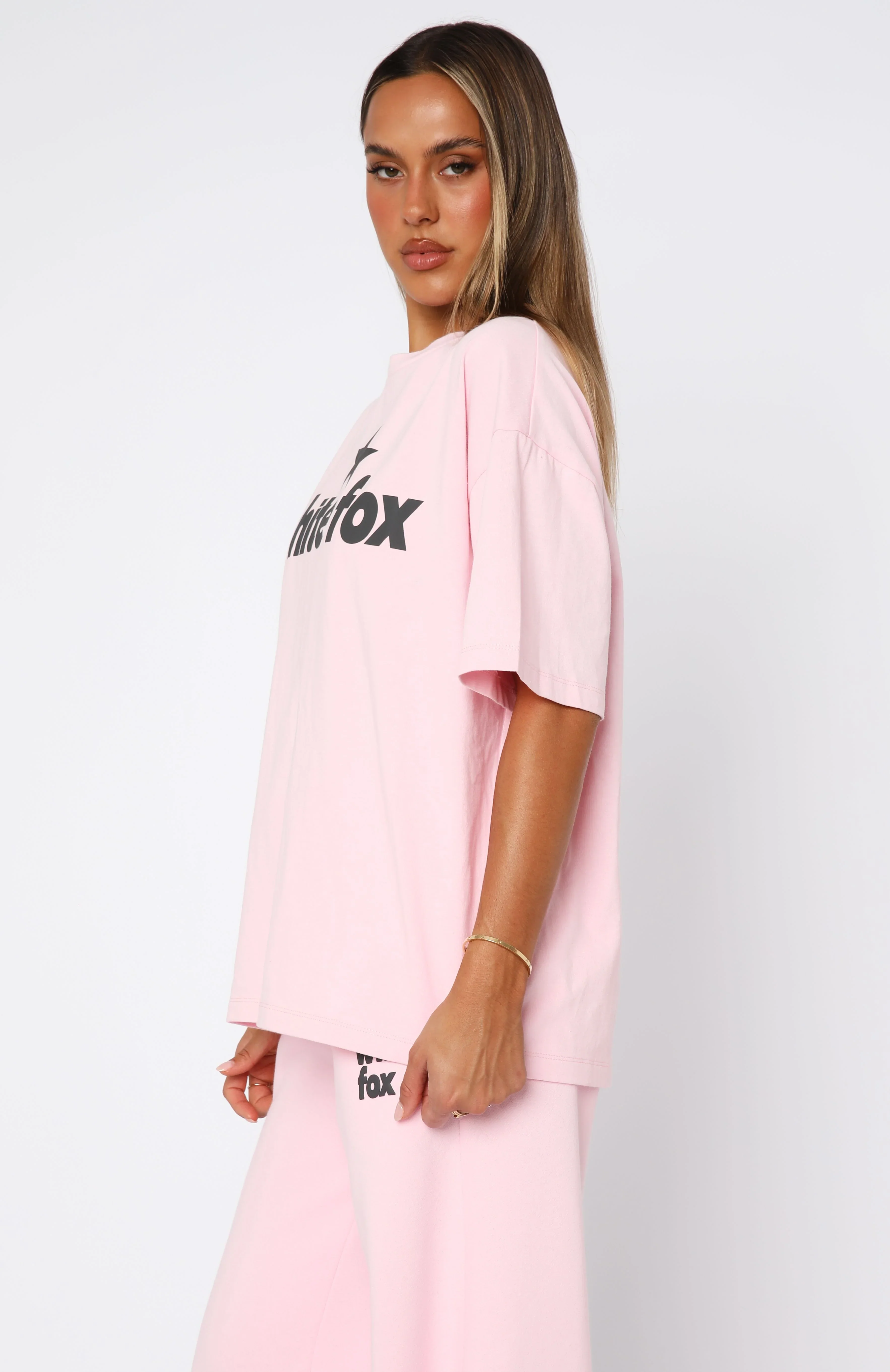 From The Archives Charli Oversized Tee Pink - luluinthesky