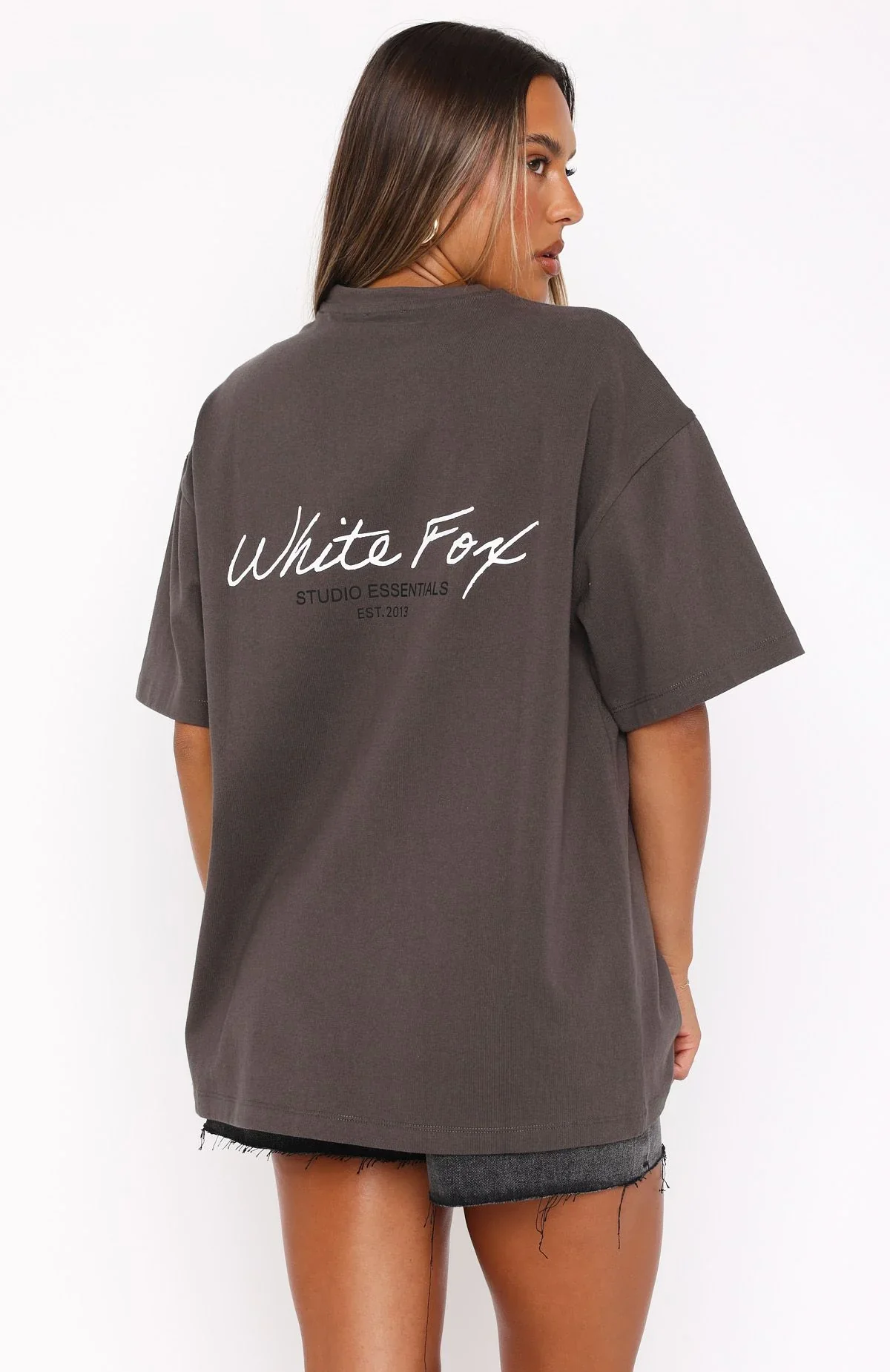 Studio Essentials Oversized Tee Volcanic - luluinthesky