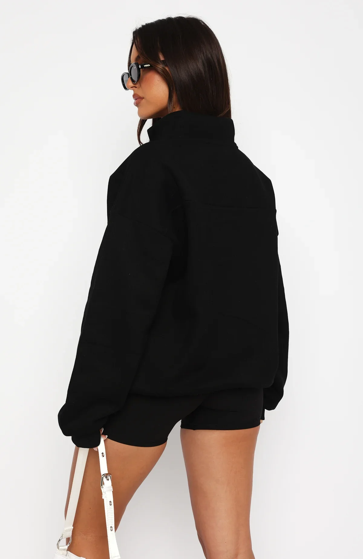 Where Did You Go Zip Front Sweater Black - luluinthesky