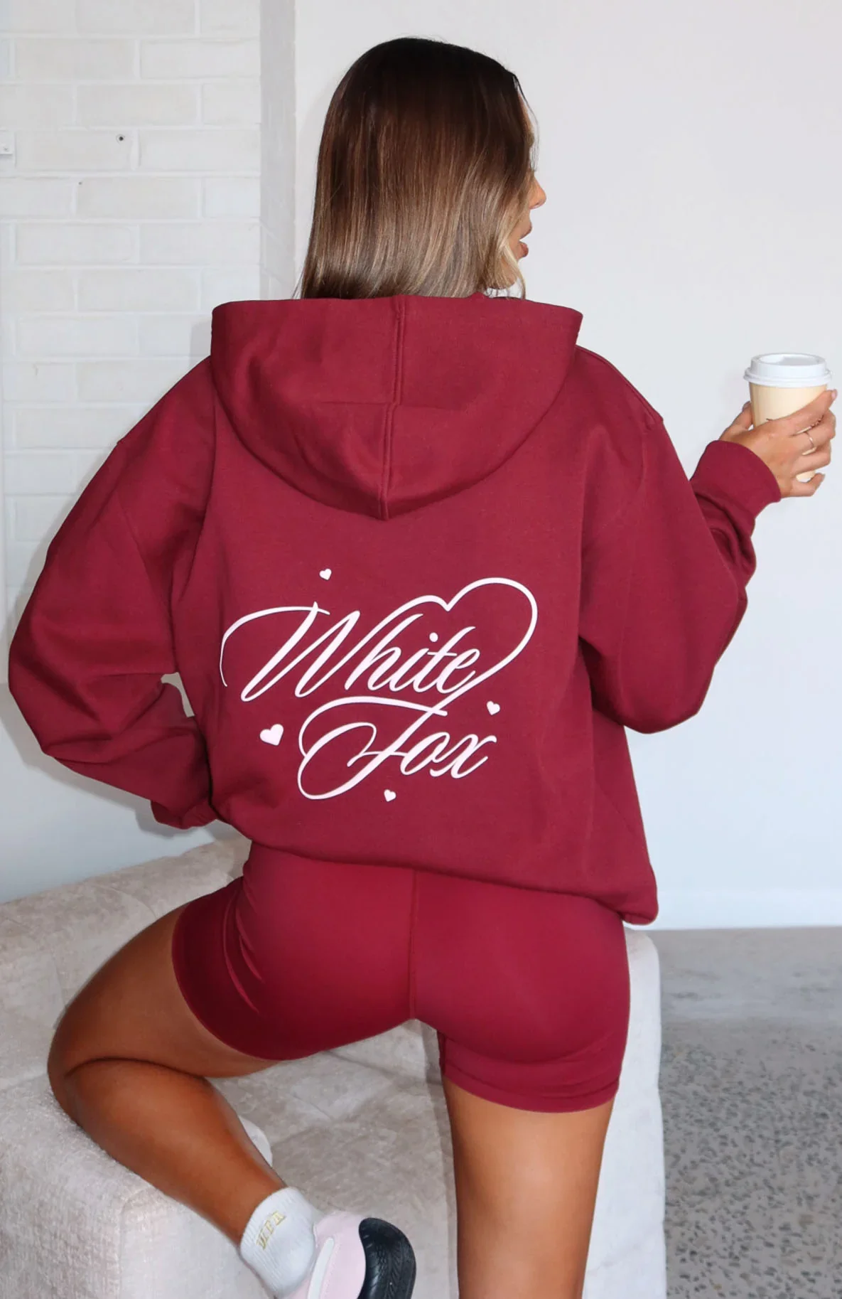 Love You Regardless Oversized Hoodie Burgundy - luluinthesky