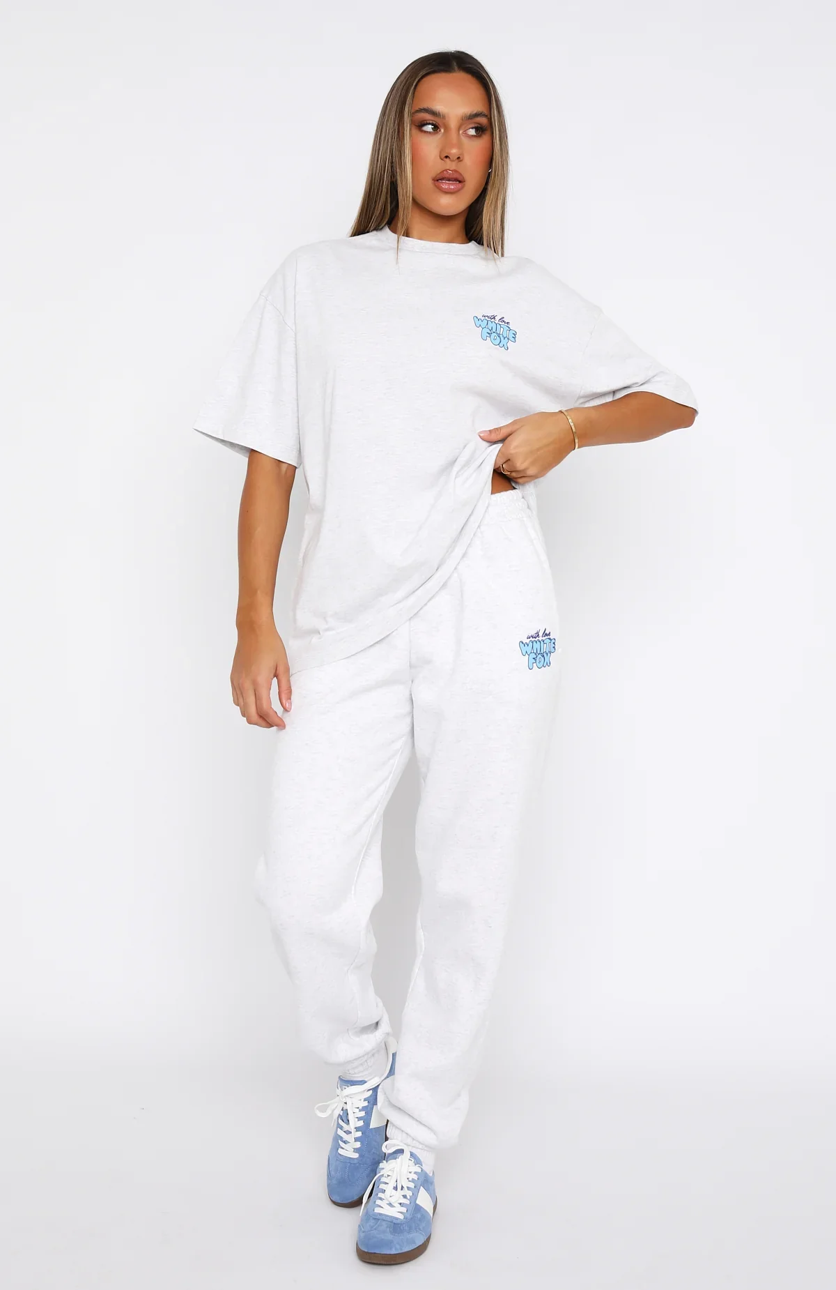 With Love Always Oversized Tee Grey Marle - luluinthesky