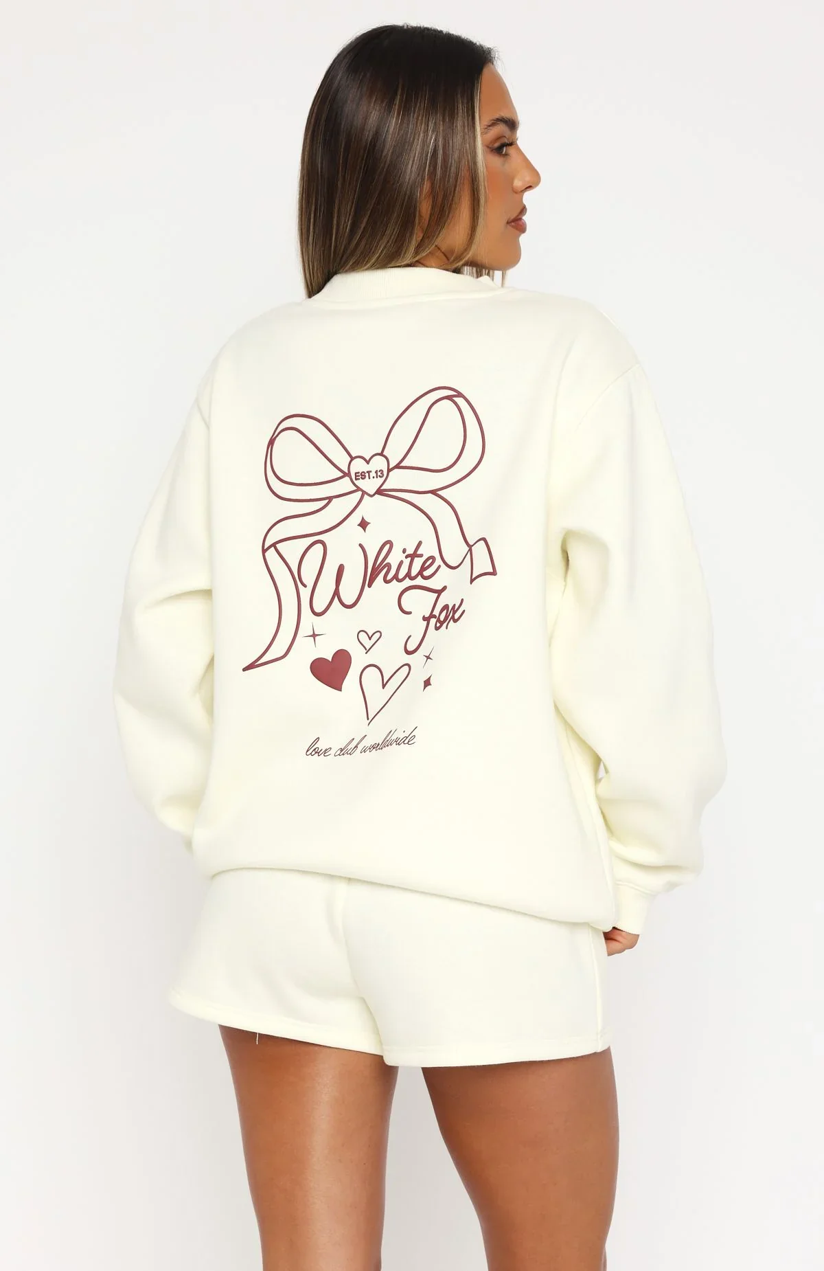 Love You Forever Oversized Sweater Cream - luluinthesky