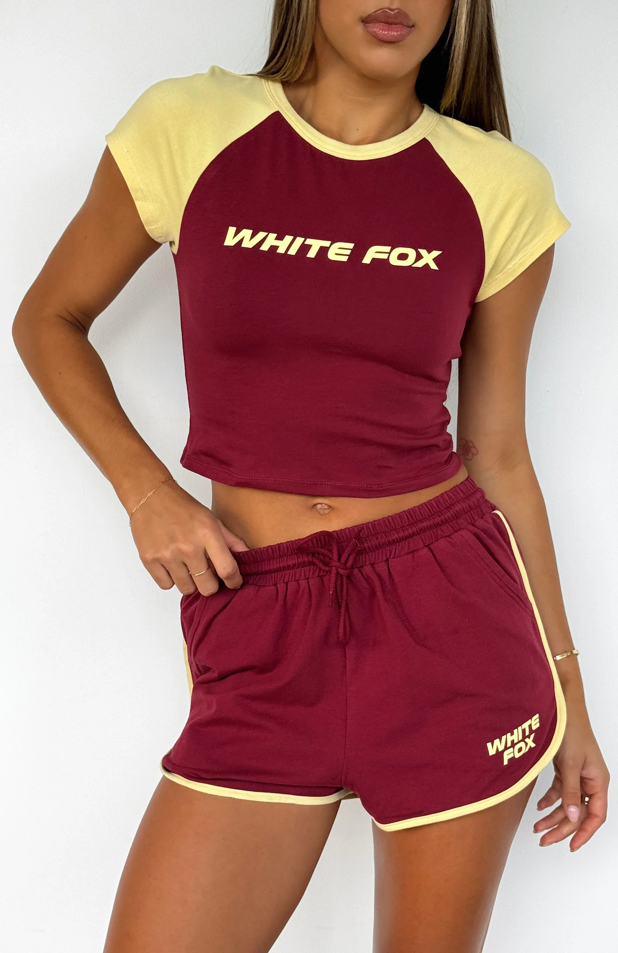 No Reason Baby Tee Burgundy - luluinthesky