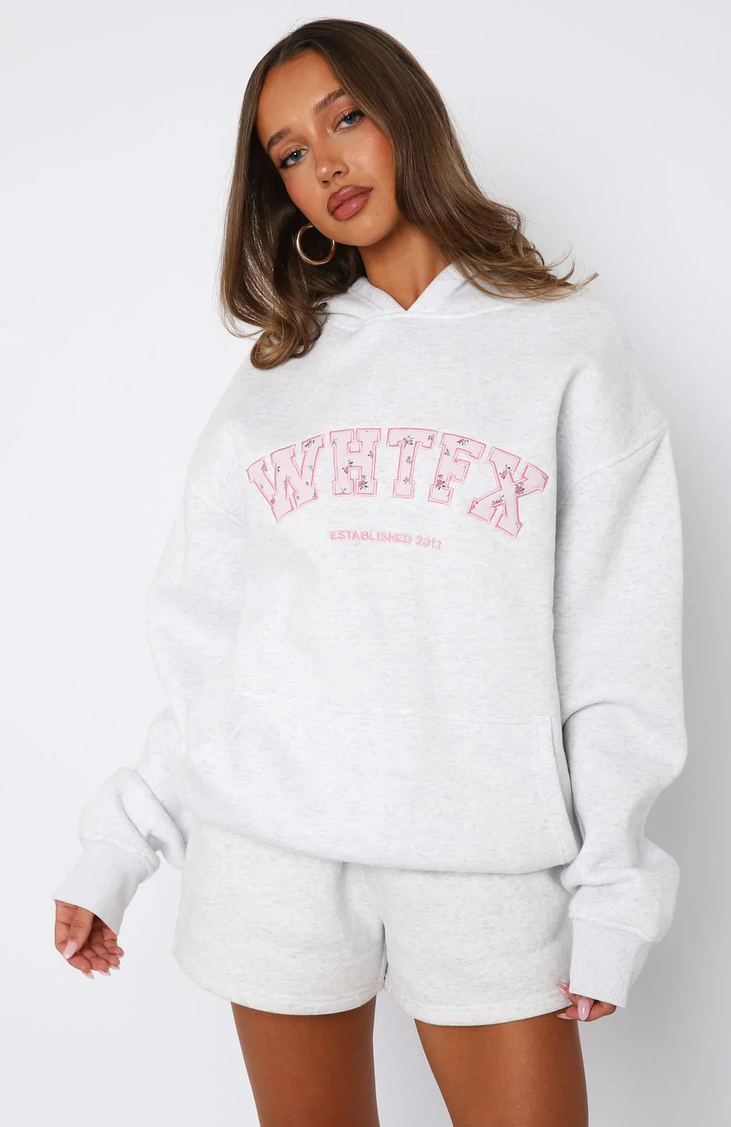 Sweet Sweet Moments Oversized Hoodie Grey Marle - luluinthesky
