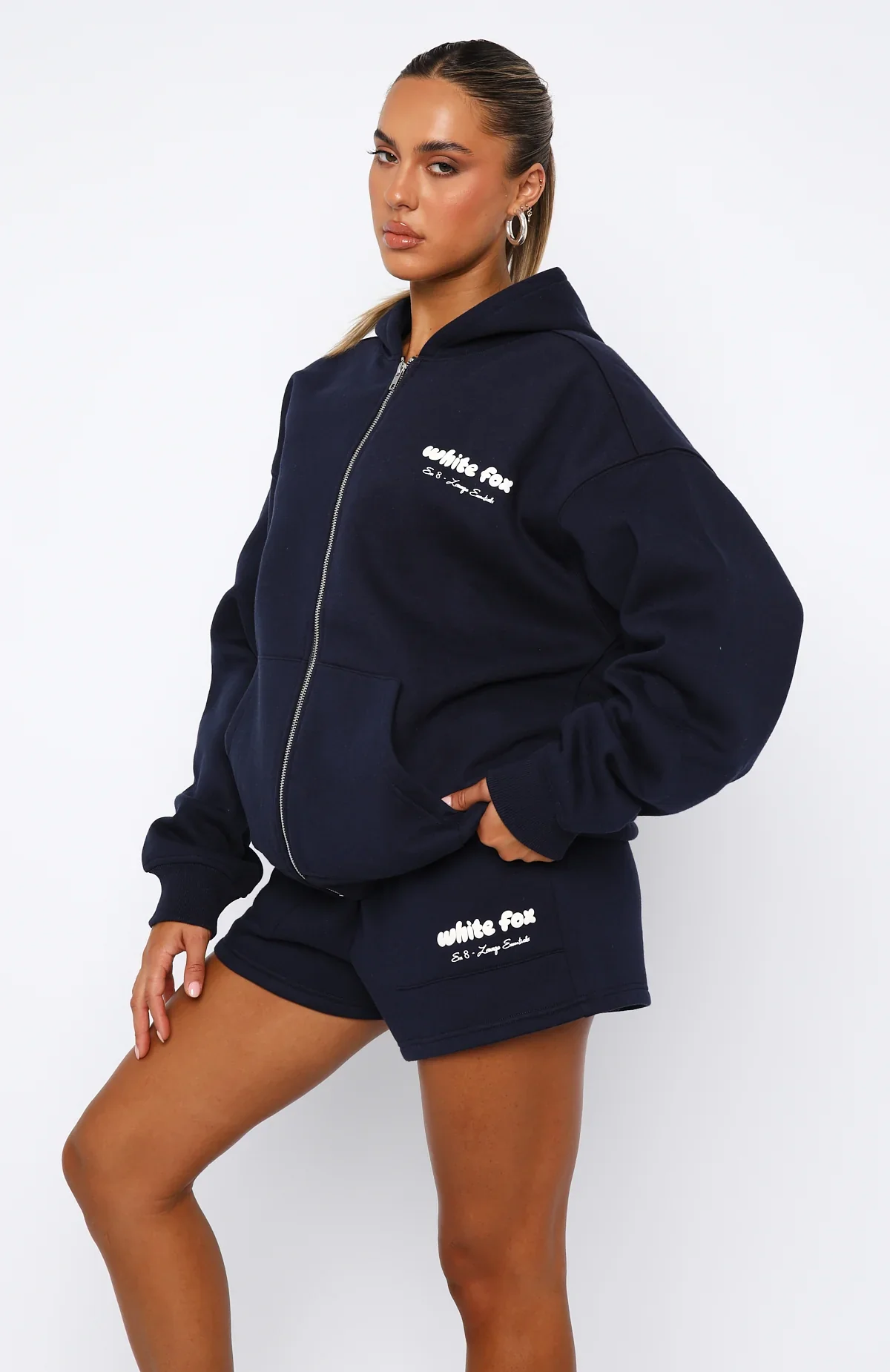 Era 8 Zip Front Hoodie Nautical - luluinthesky