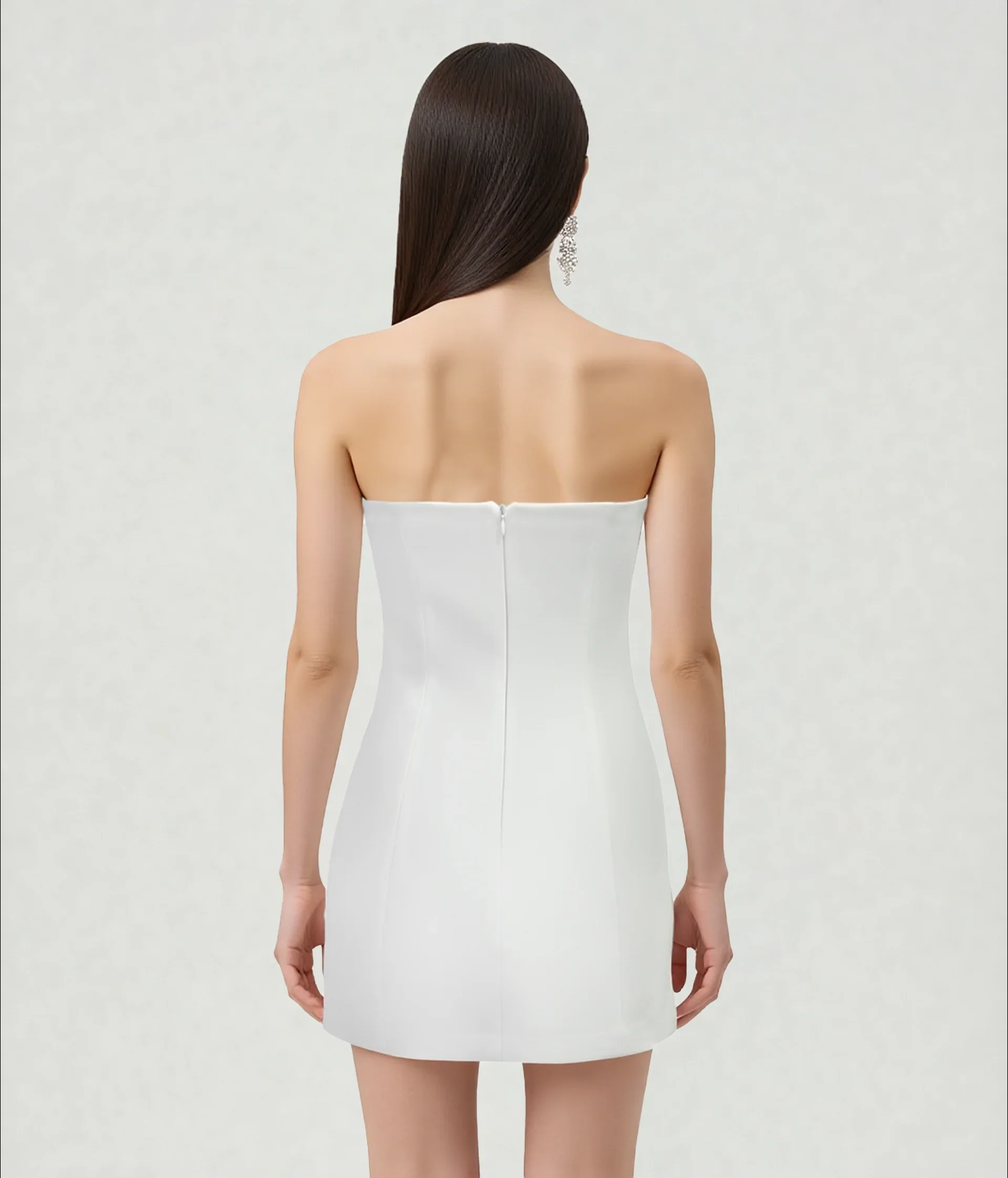 Floral Printed Mini Dress - White - luluinthesky