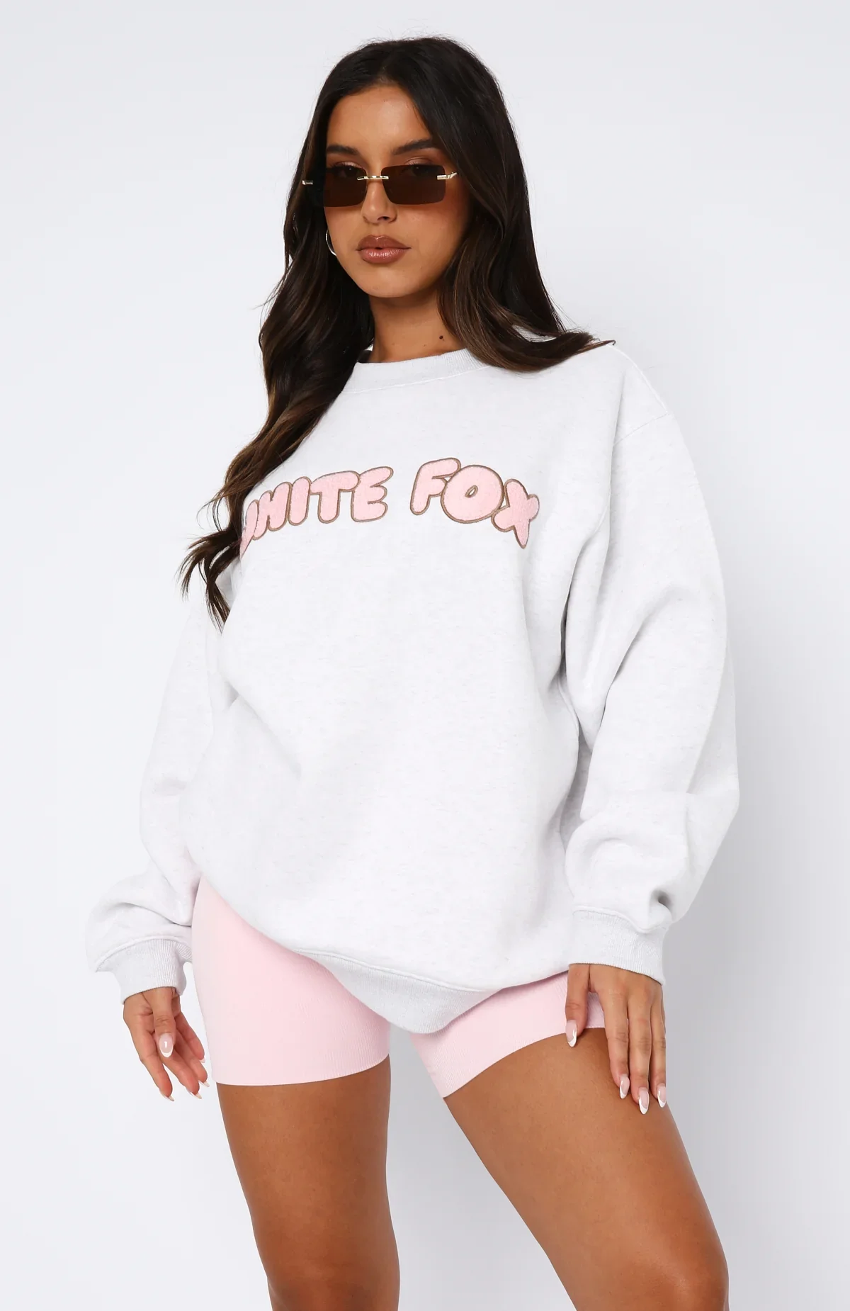 Sweet Treat Oversized Sweater Grey Marle - luluinthesky