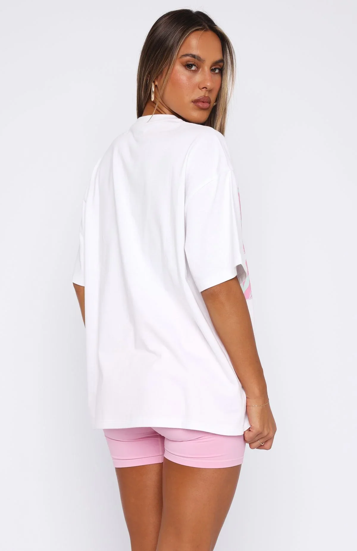 Pick You A Flower Oversized Tee White - luluinthesky